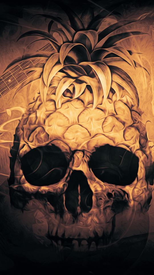 Download mobile wallpaper Dark, Skull for free.