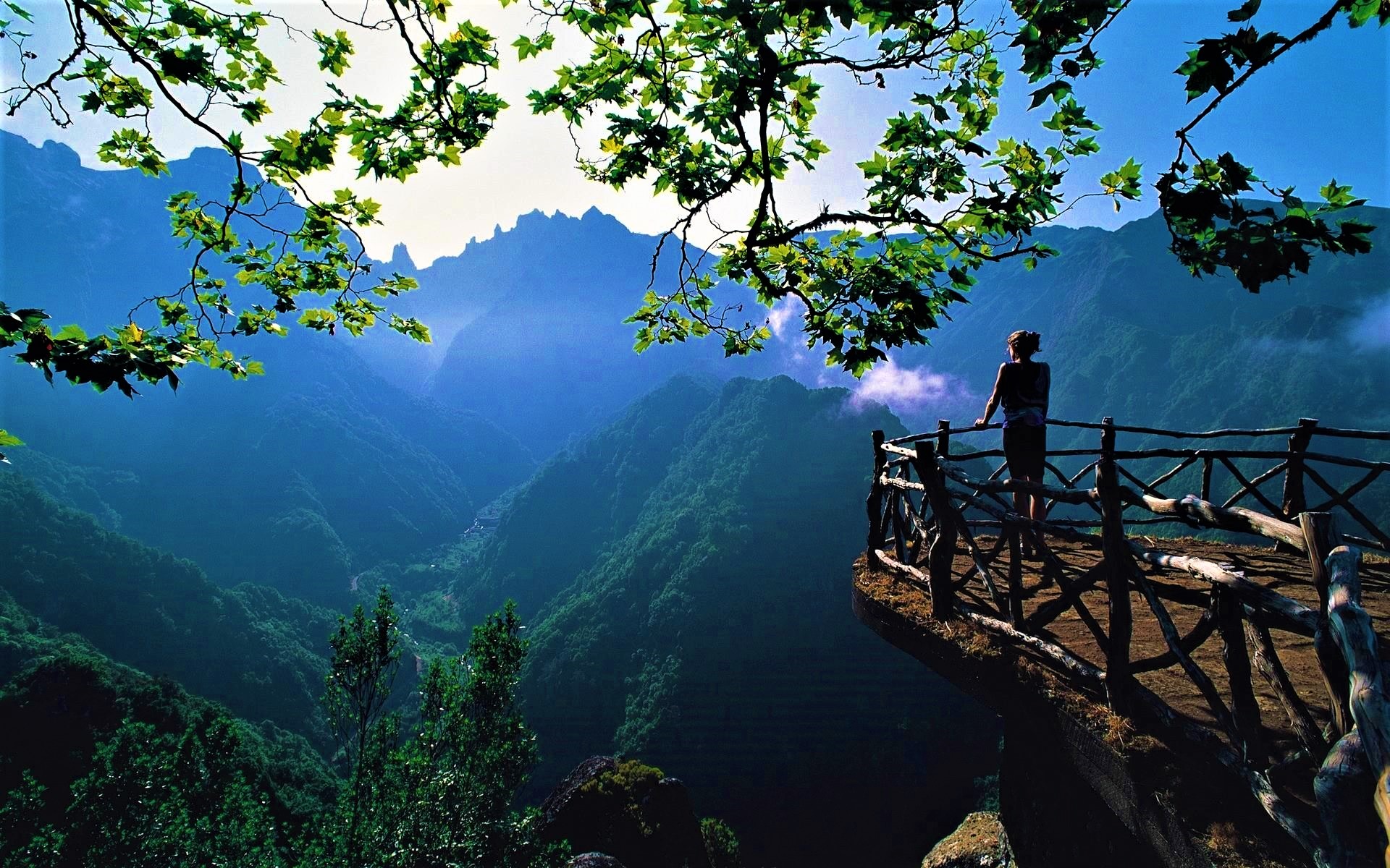 Скачать обои бесплатно Пейзаж, Гора, Лес, Зеленый, Фотографии картинка на рабочий стол ПК