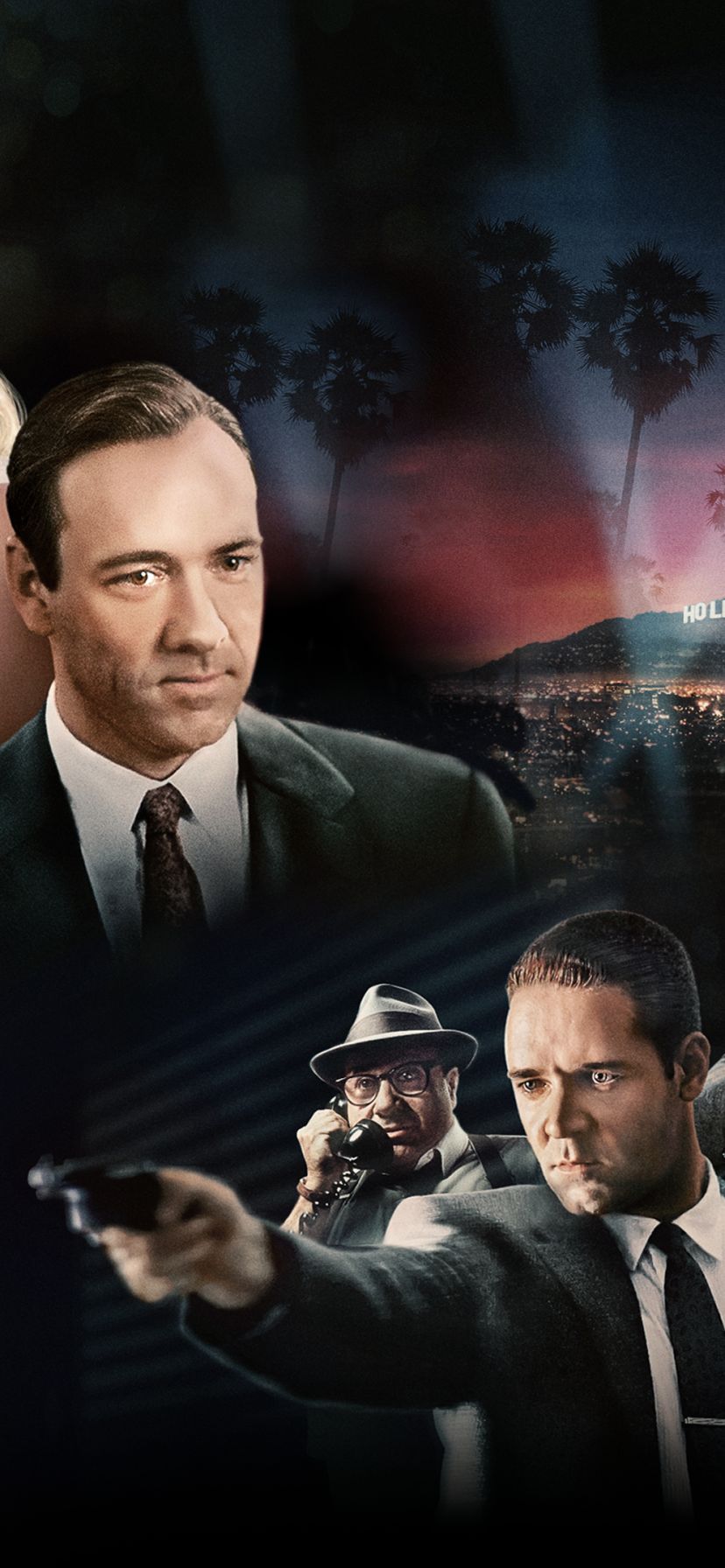 Download mobile wallpaper Movie, Russell Crowe, Kevin Spacey, L A Confidential, Danny Devito for free.