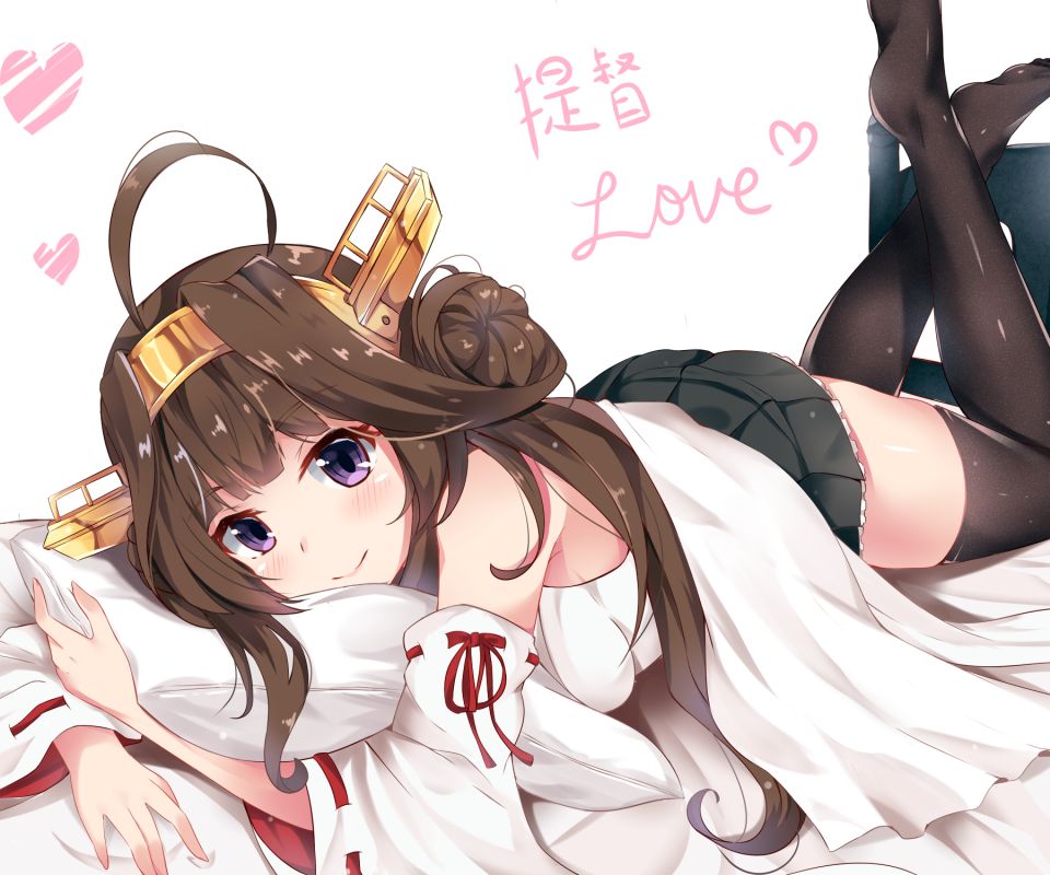 Téléchargez des papiers peints mobile Animé, Collection Kantaï, Kongou (Kancolle) gratuitement.