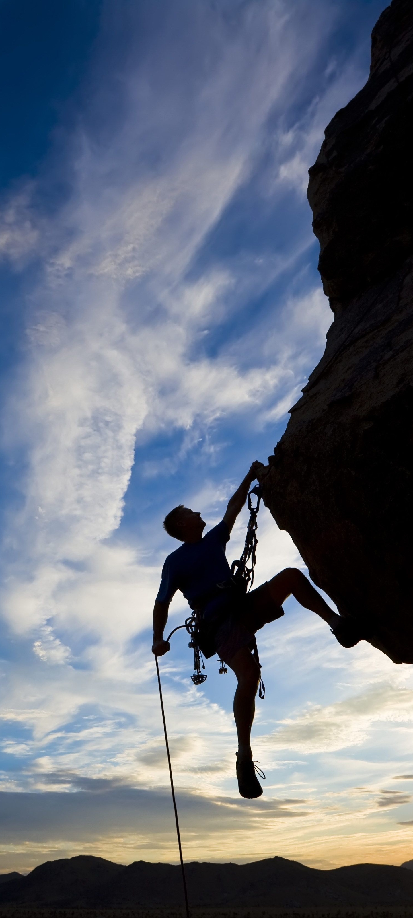 Download mobile wallpaper Sports, Silhouette, Climbing for free.
