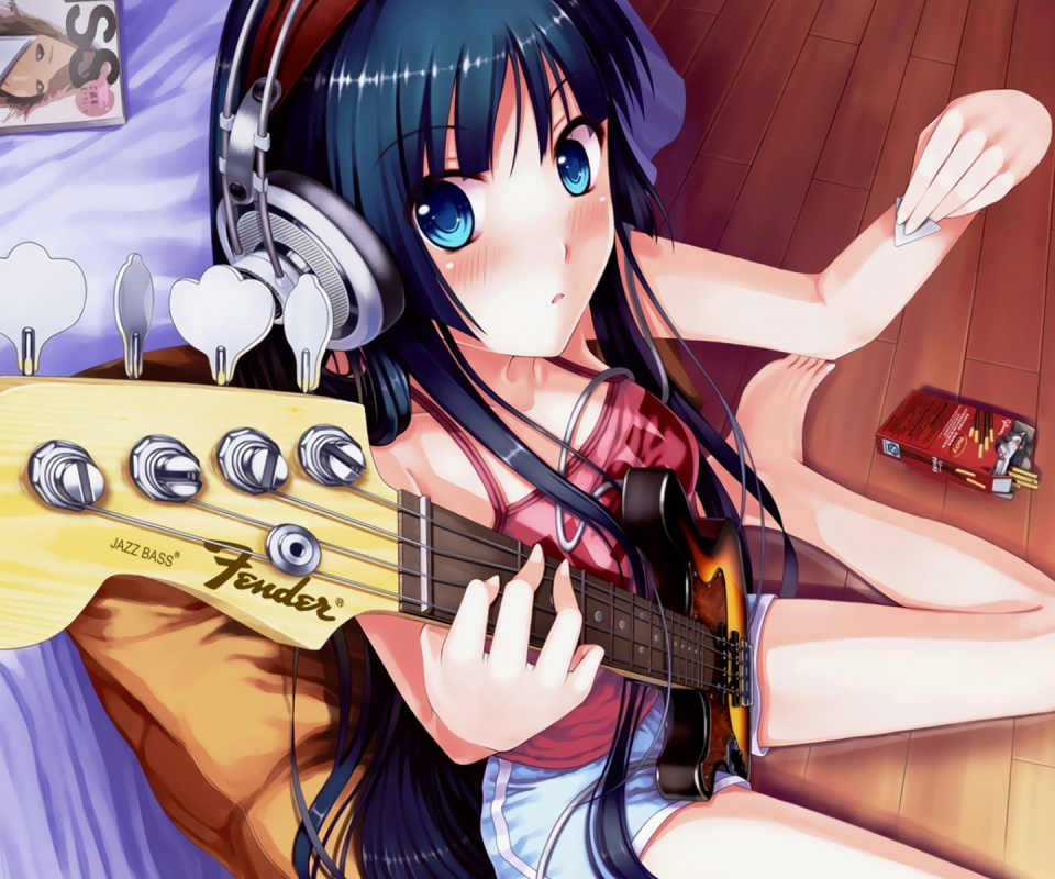 Handy-Wallpaper Gitarre, Animes, K On! kostenlos herunterladen.