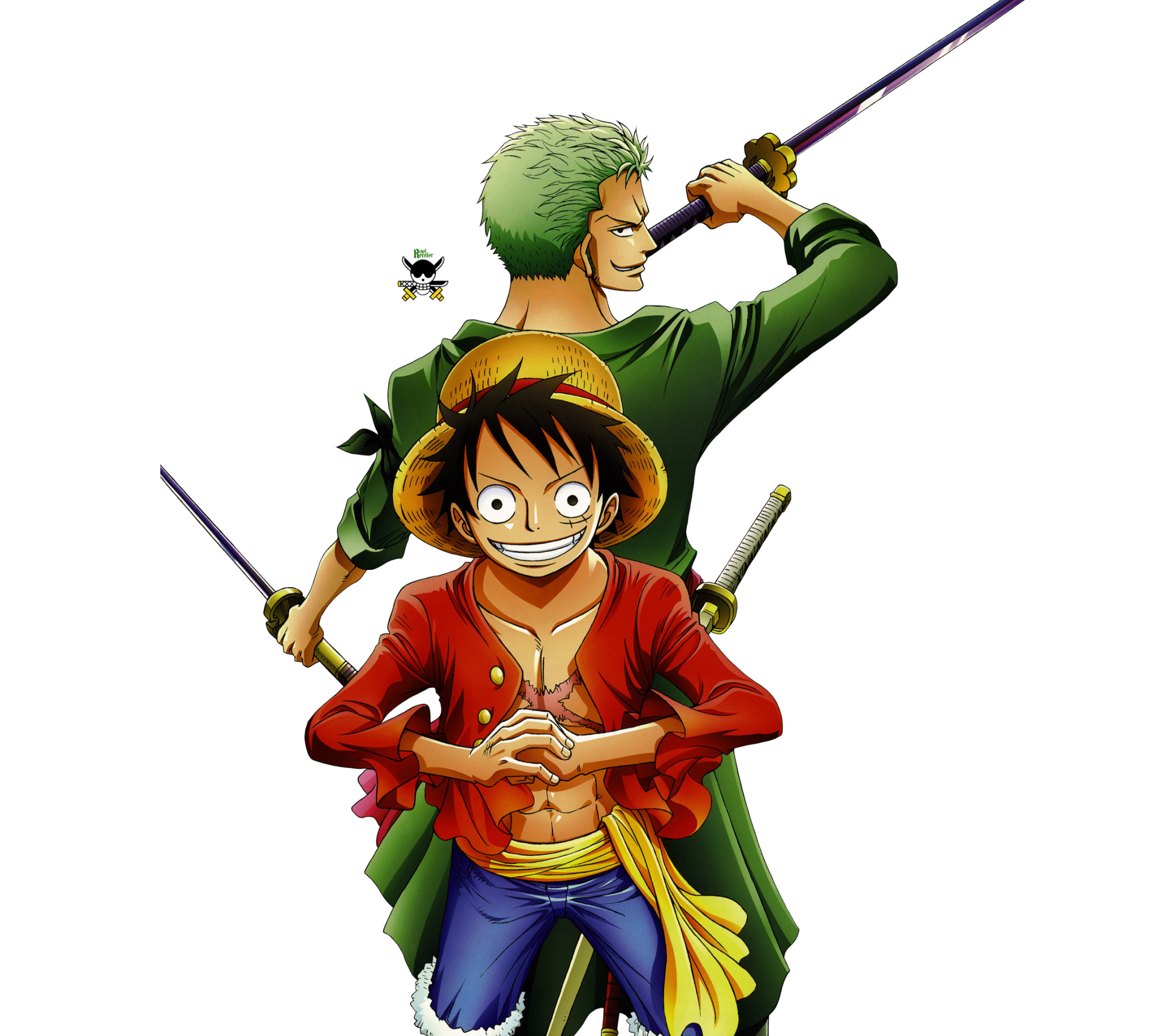 Download mobile wallpaper Anime, One Piece, Roronoa Zoro, Monkey D Luffy for free.
