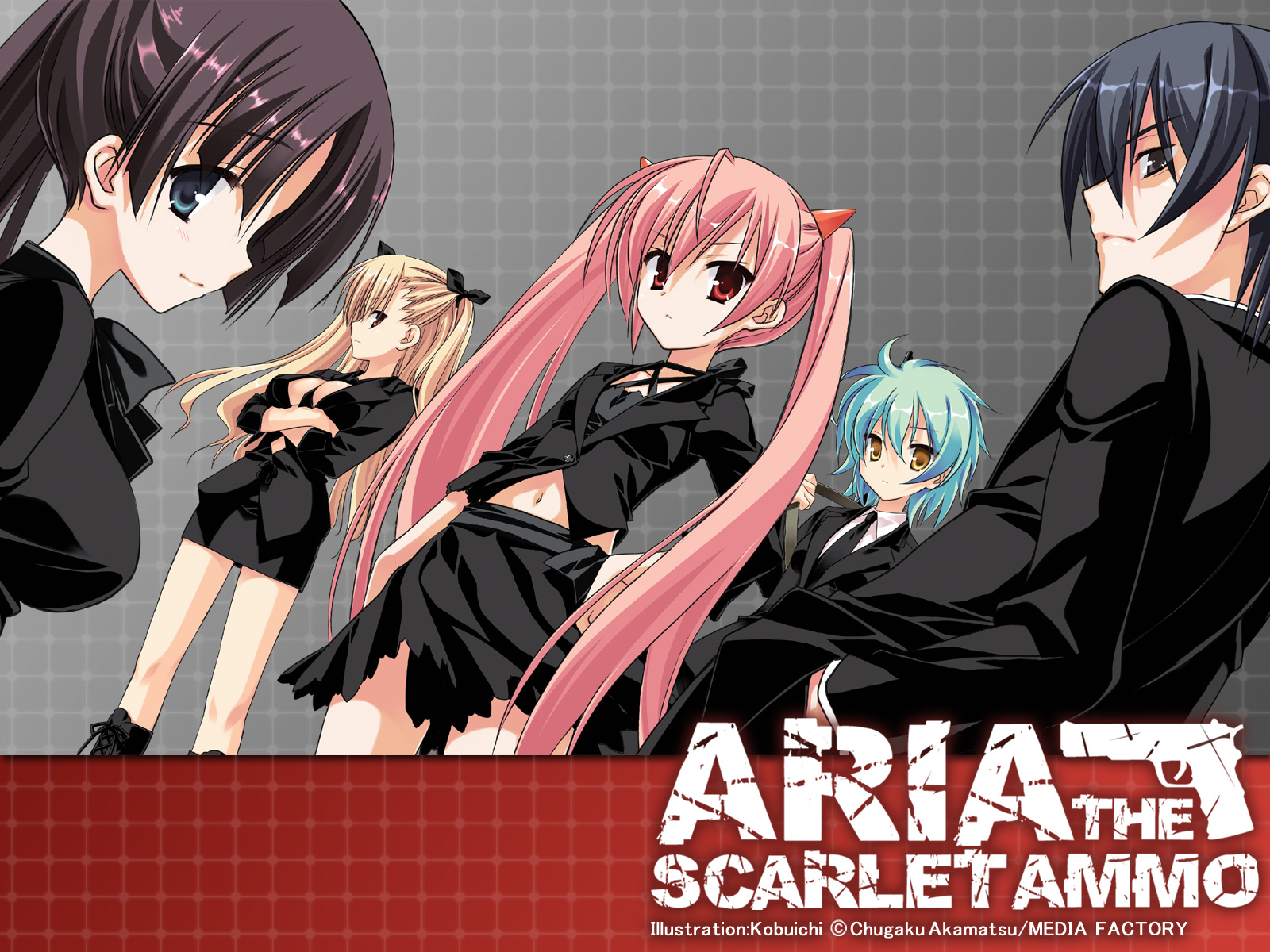 anime, aria the scarlet ammo, black