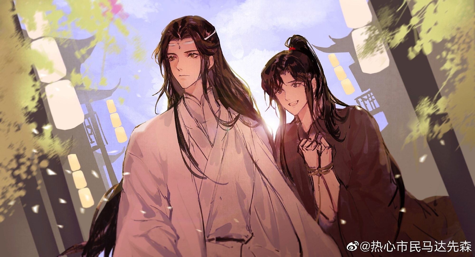 Download mobile wallpaper Anime, Lan Zhan, Wei Ying, Lan Wangji, Wei Wuxian, Mo Dao Zu Shi for free.