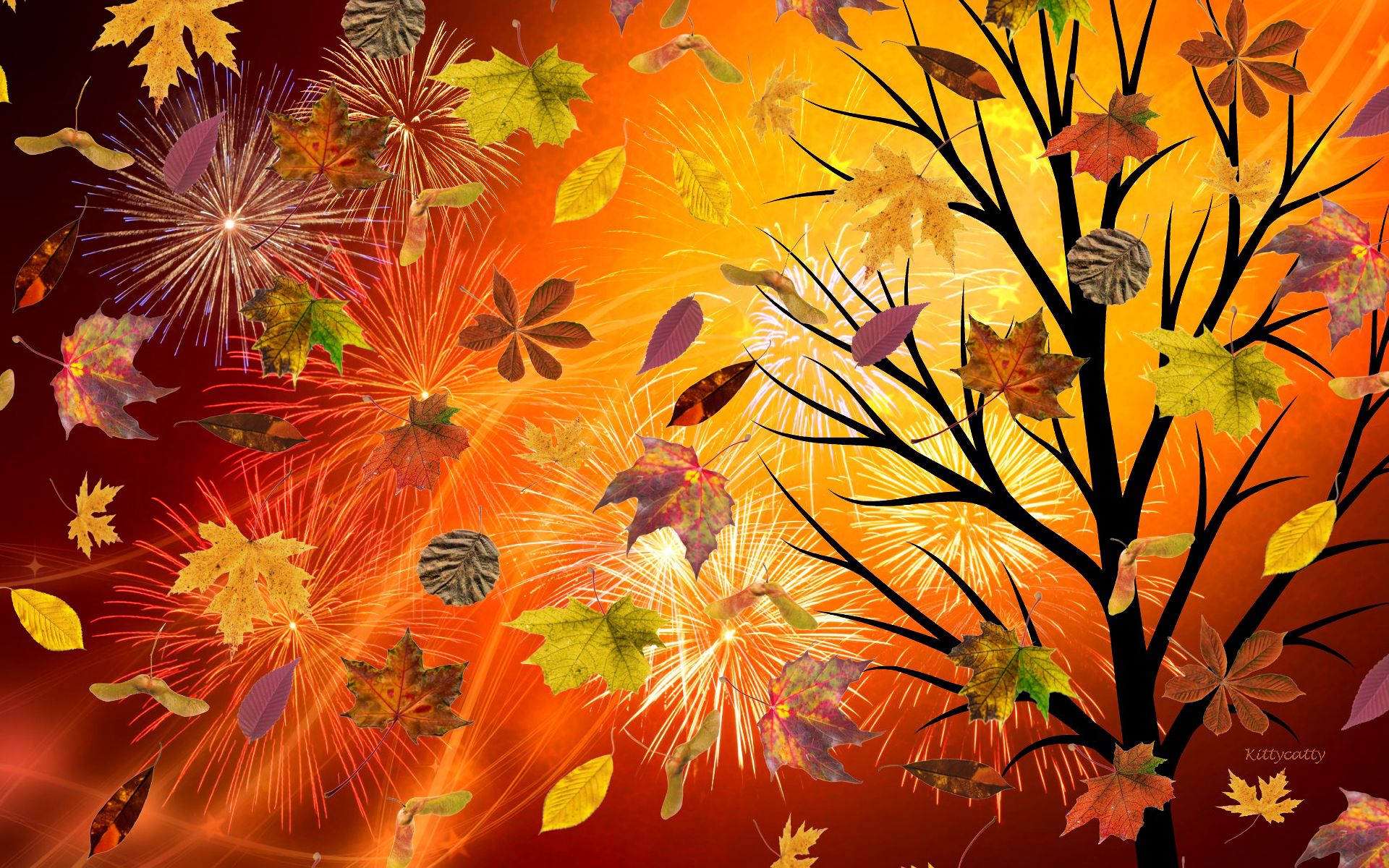 Free download wallpaper Tree, Leaf, Fall, Colors, Colorful, Artistic on your PC desktop