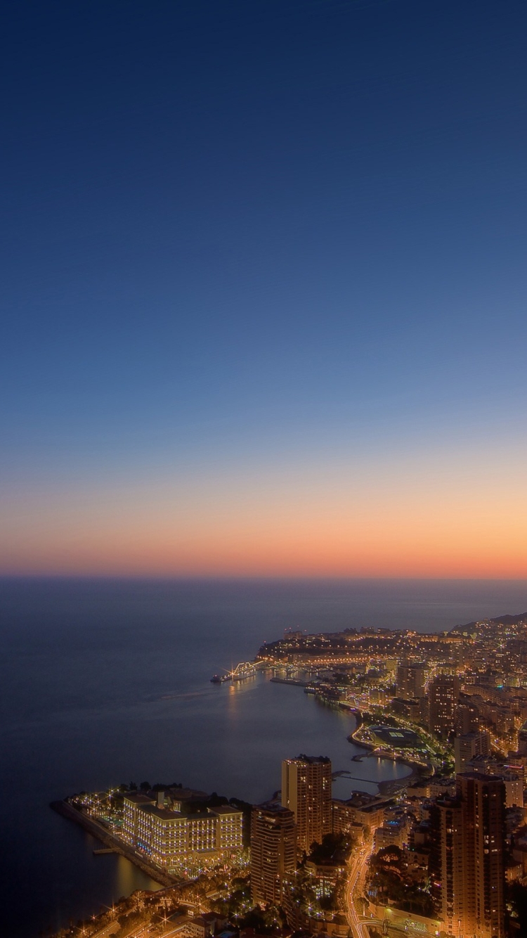 Скачати мобільні шпалери Пейзаж, Міста, Місто, Океан, Монако, Створено Людиною безкоштовно.
