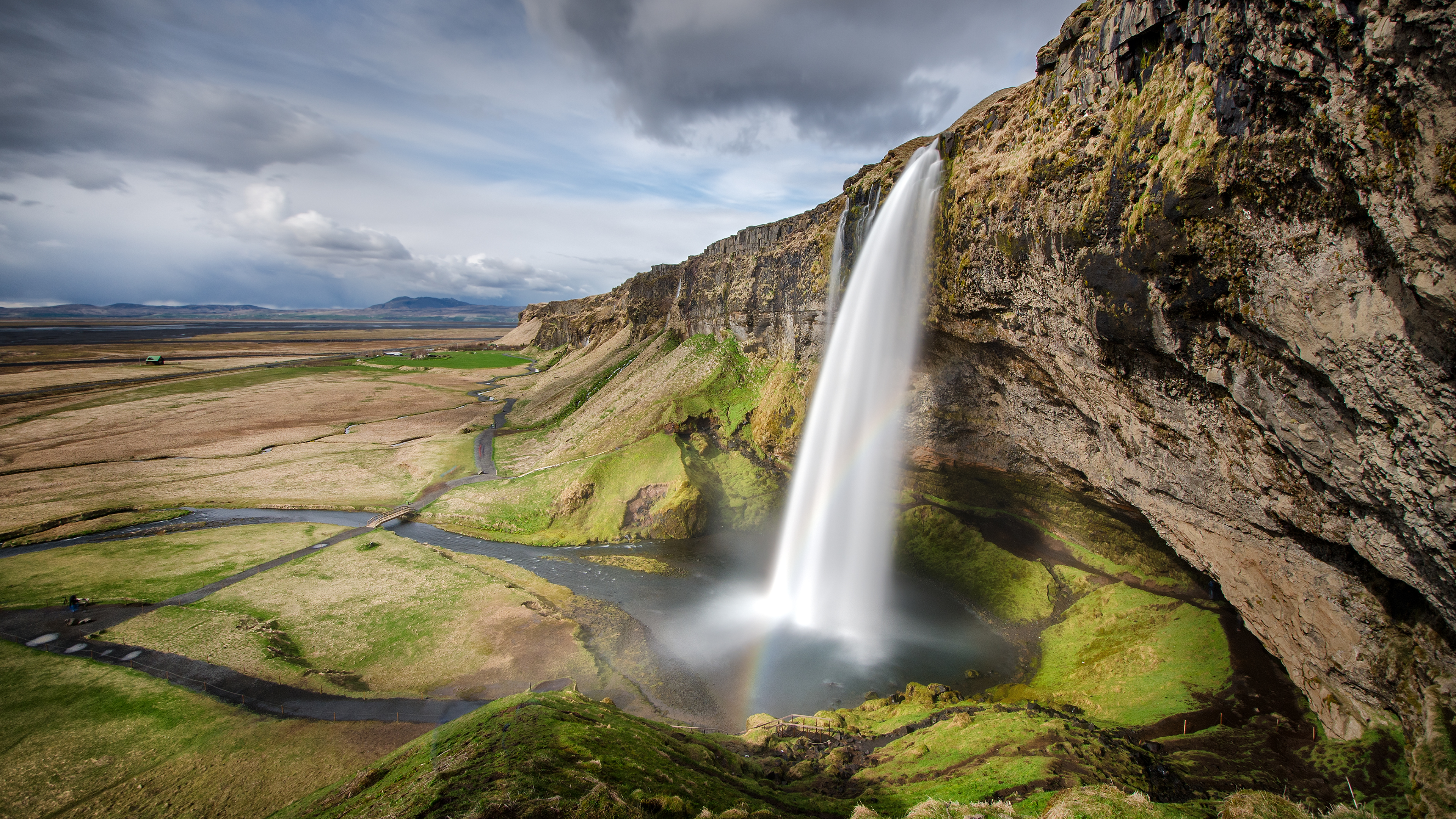 364165壁紙のダウンロード地球, セリャラントスフォス, アイスランド, 滝-スクリーンセーバーと写真を無料で