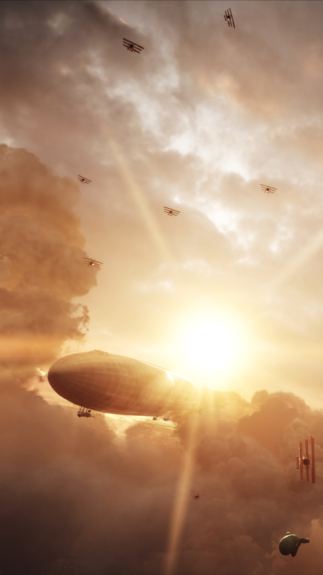 Download mobile wallpaper Battlefield, Aircraft, Video Game, Zeppelin, Battlefield 1 for free.