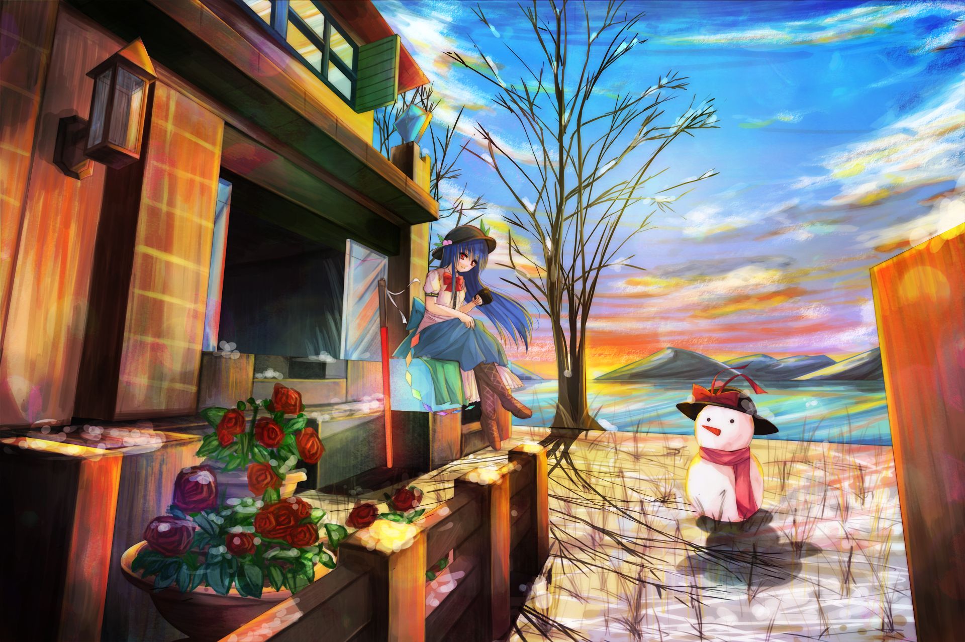 Laden Sie das Animes, Tuhu, Tenshi Hinanawi-Bild kostenlos auf Ihren PC-Desktop herunter