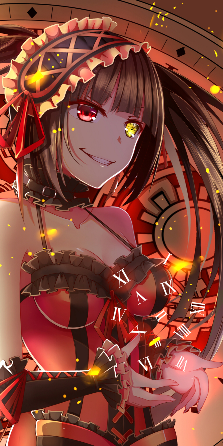 Handy-Wallpaper Heterochromie, Animes, Datum A Live, Kurumi Tokisaki kostenlos herunterladen.