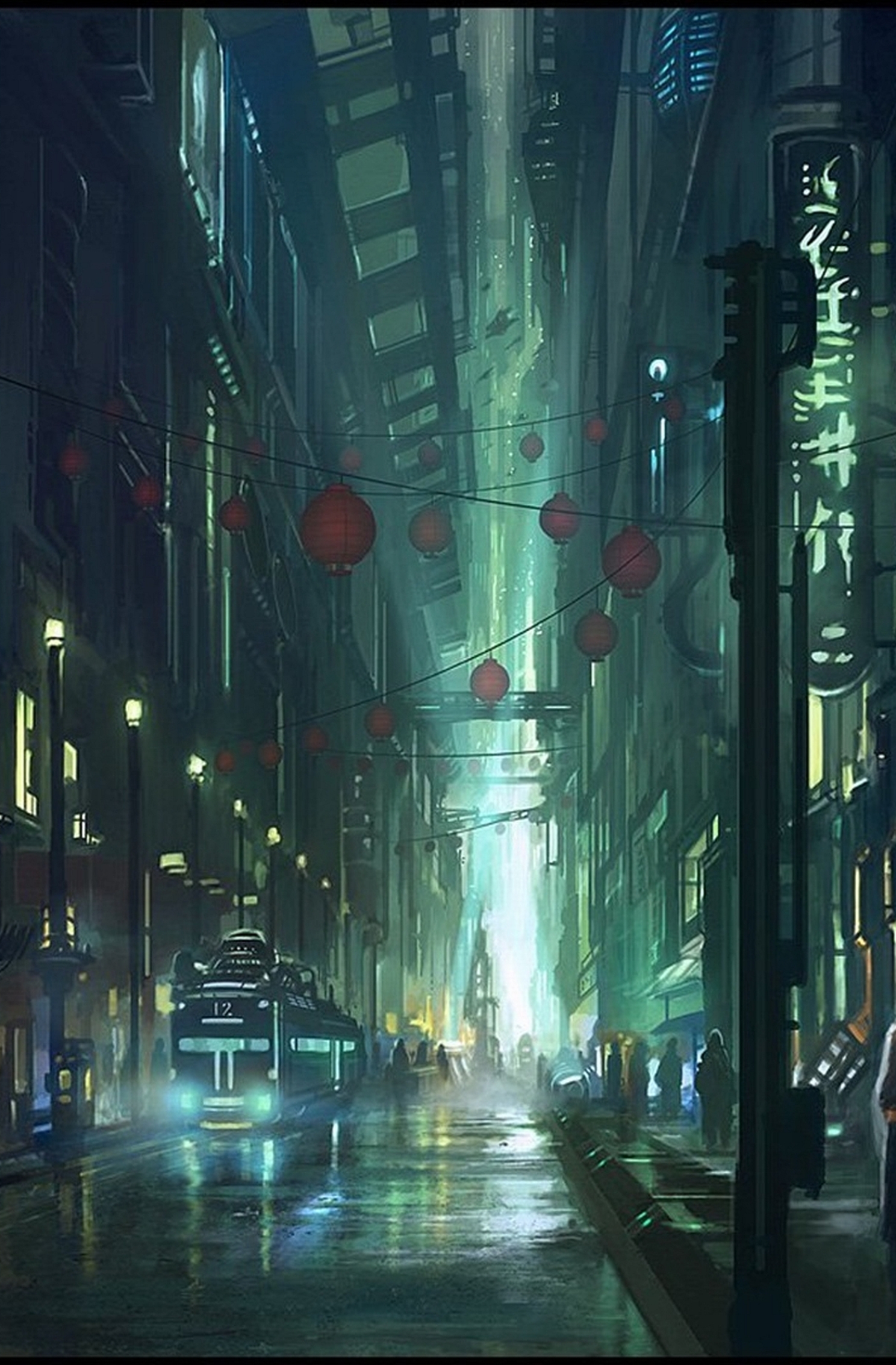 Download mobile wallpaper City, Cyberpunk, Sci Fi for free.