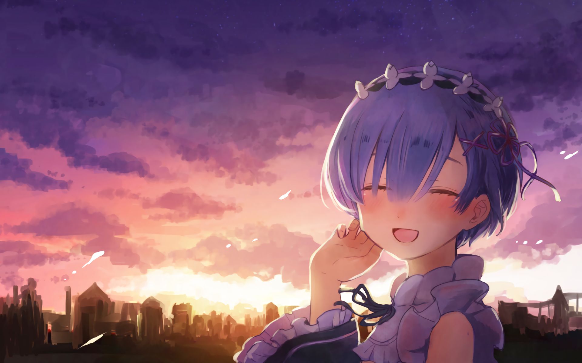 Baixar papel de parede para celular de Anime, Cabelo Azul, Cabelo Curto, Re:zero Começando A Vida Em Outro Mundo, Rem (Re:zero) gratuito.