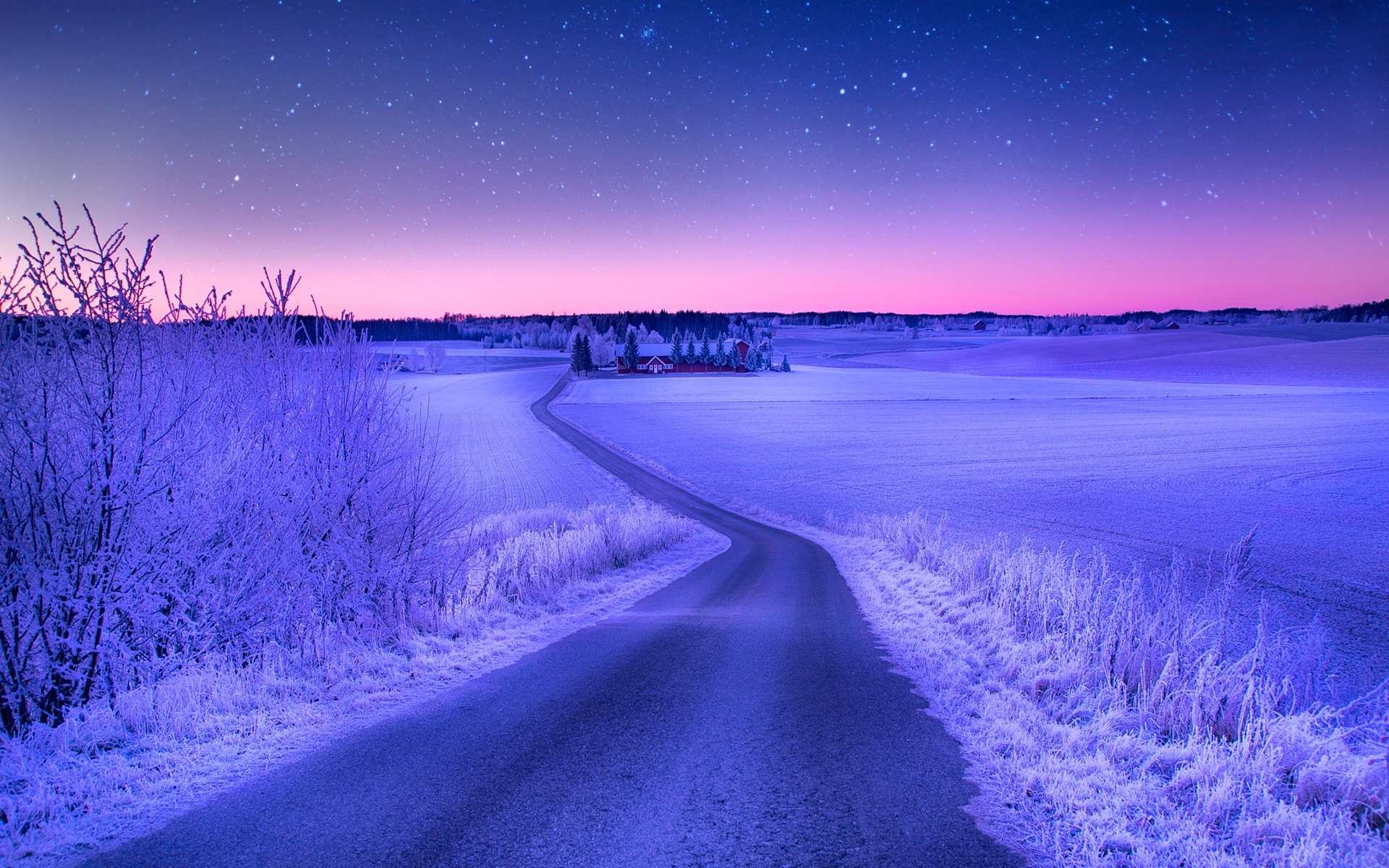 Free download wallpaper Winter, Snow, Road, Photography on your PC desktop