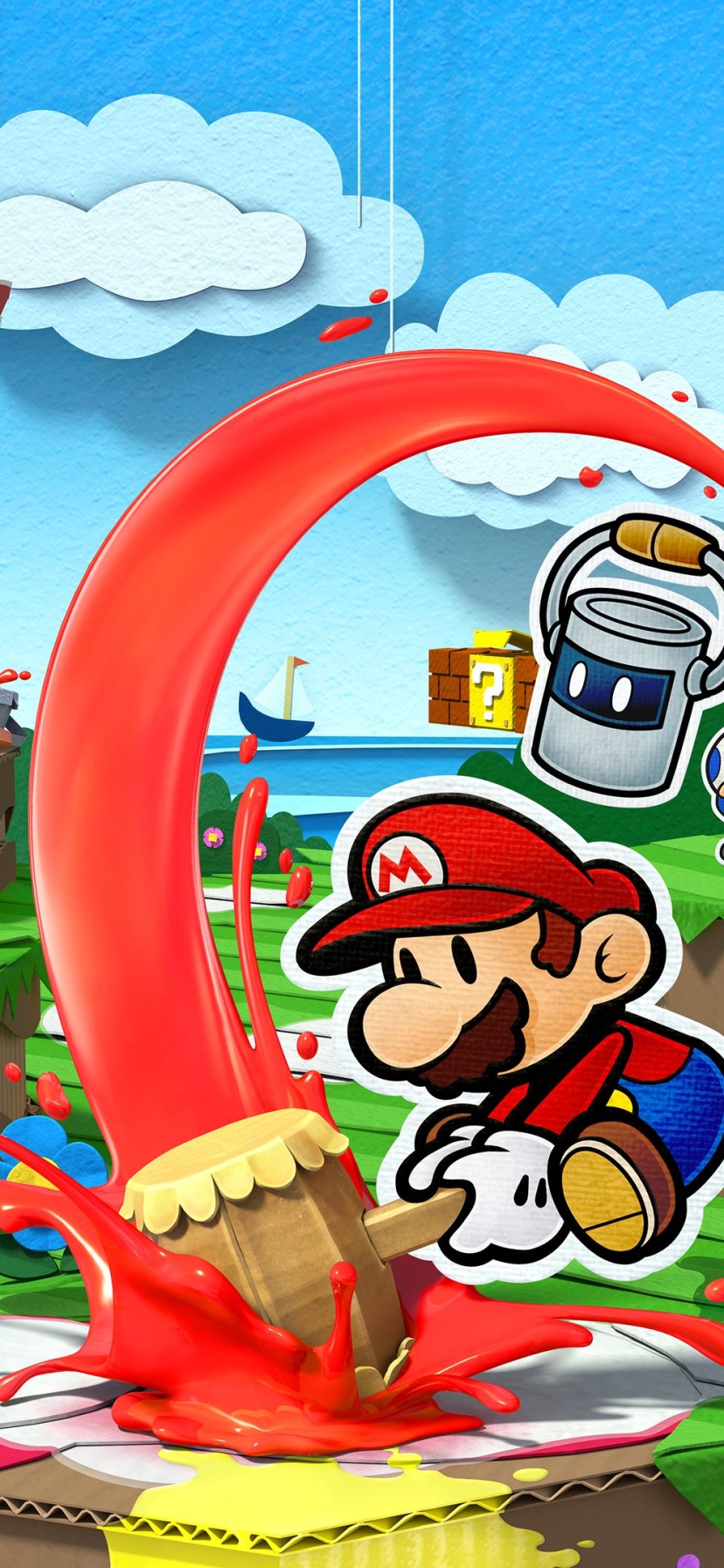 Download mobile wallpaper Video Game, Paper Mario: Color Splash for free.