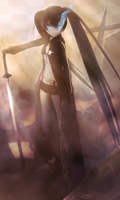 Download mobile wallpaper Anime, Black Rock Shooter, Cute for free.