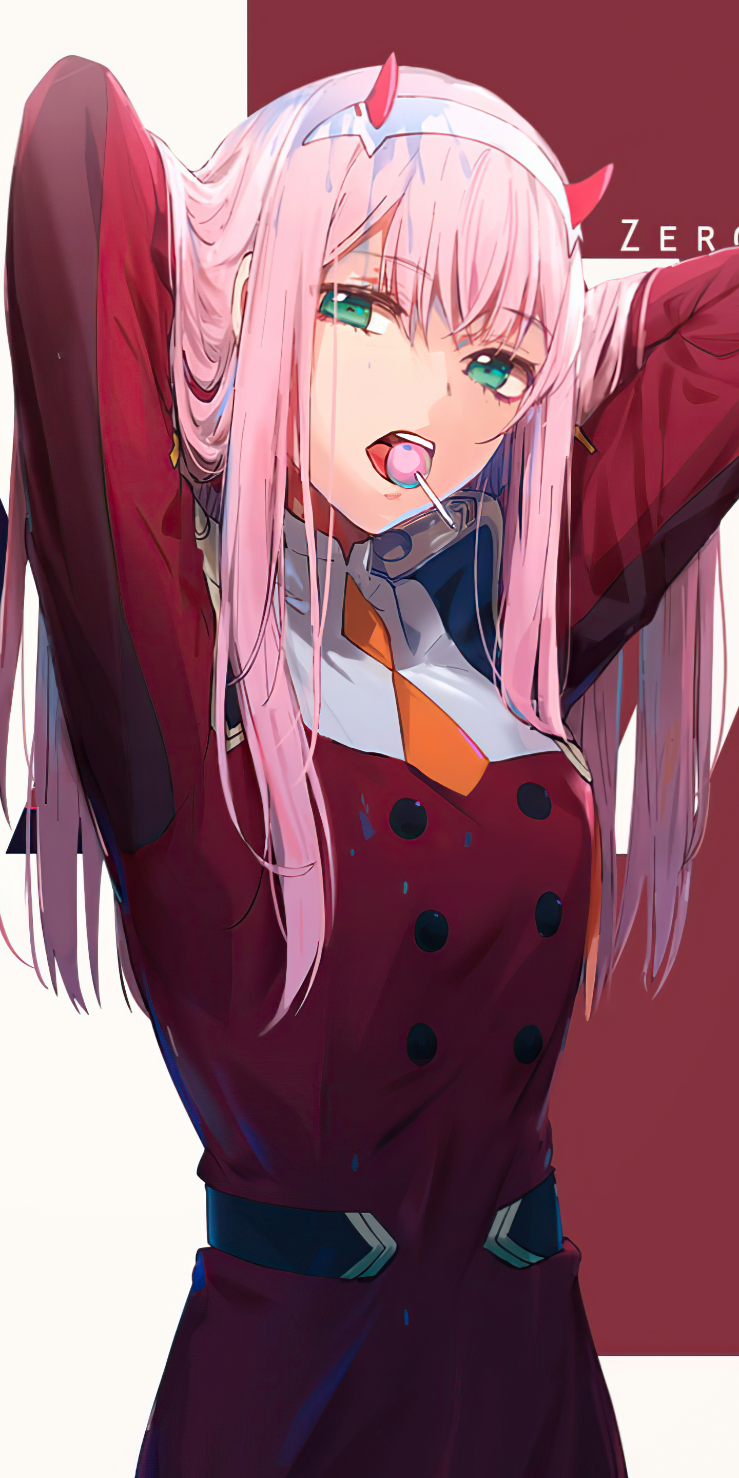 Handy-Wallpaper Animes, Darling In The Franxx, Zero Two (Liebling Im Franxx) kostenlos herunterladen.