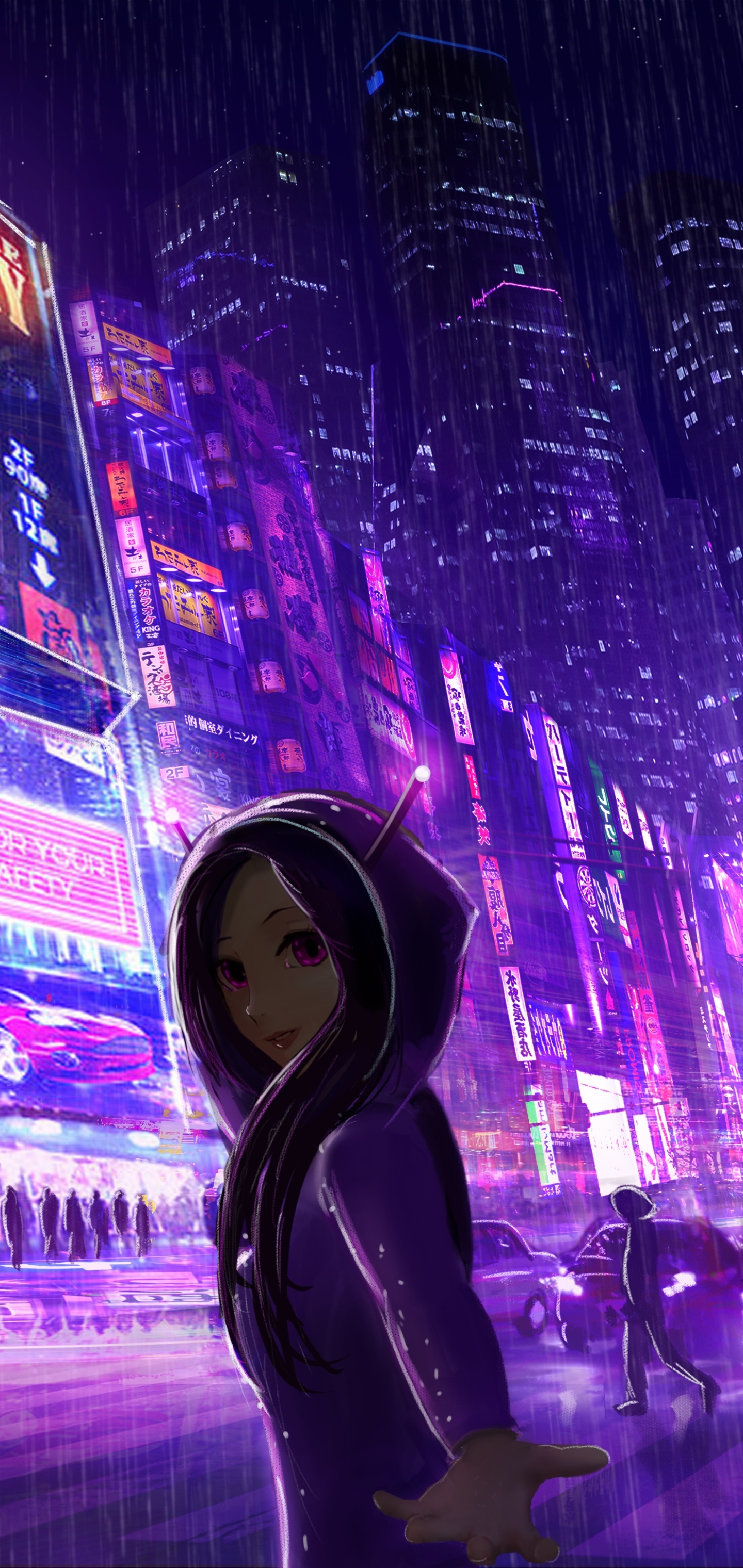 Download mobile wallpaper Anime, City for free.