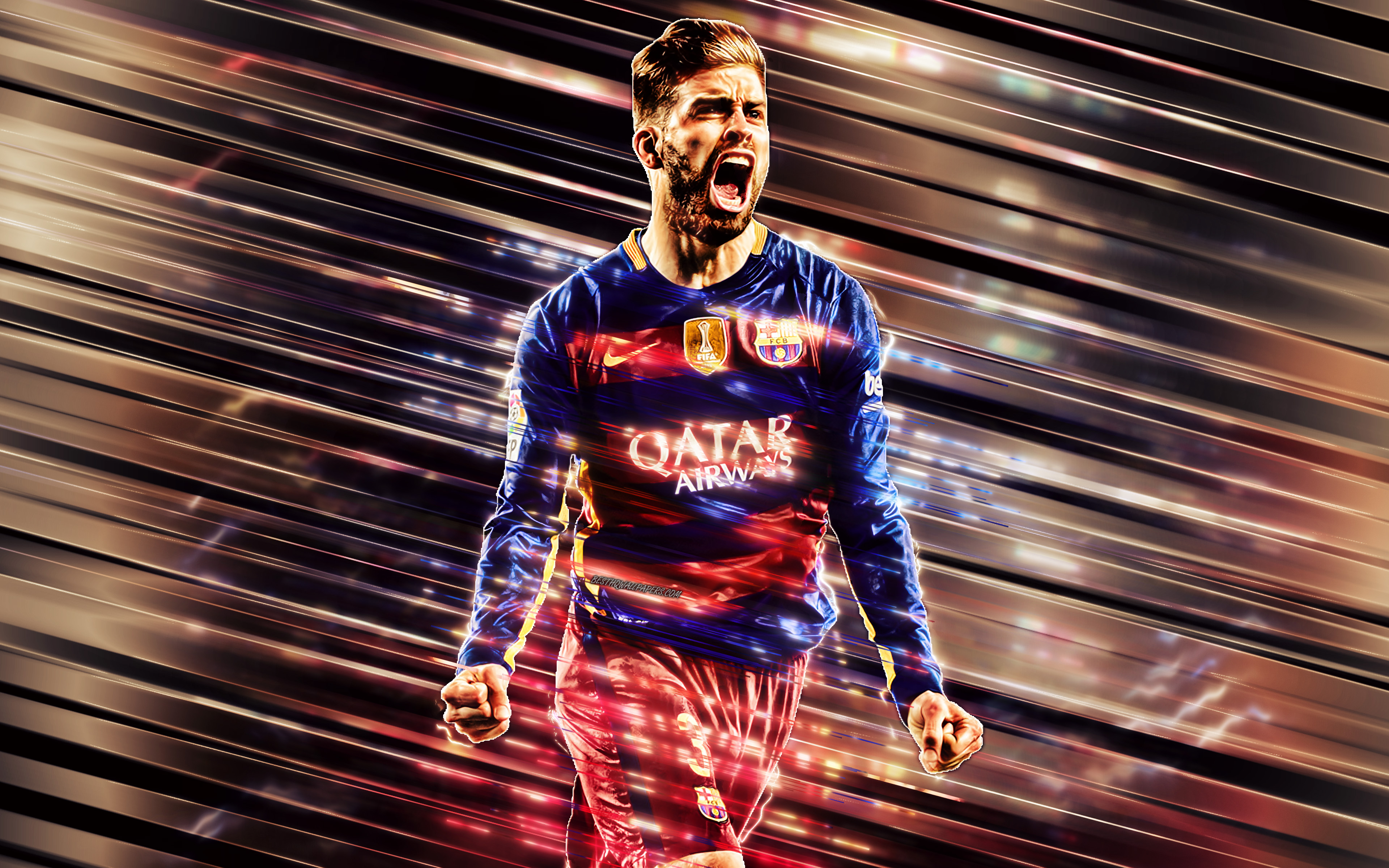 Descarga gratuita de fondo de pantalla para móvil de Fútbol, Deporte, Fc Barcelona, Español, Gerard Piqué.