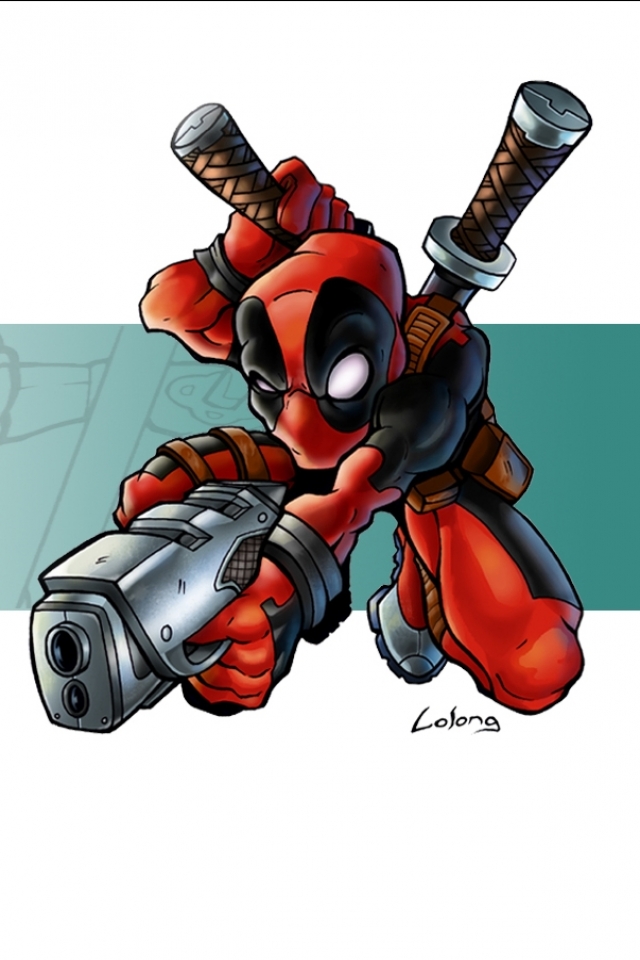 Handy-Wallpaper Deadpool, Comics, Söldner Mit Einem Mund kostenlos herunterladen.