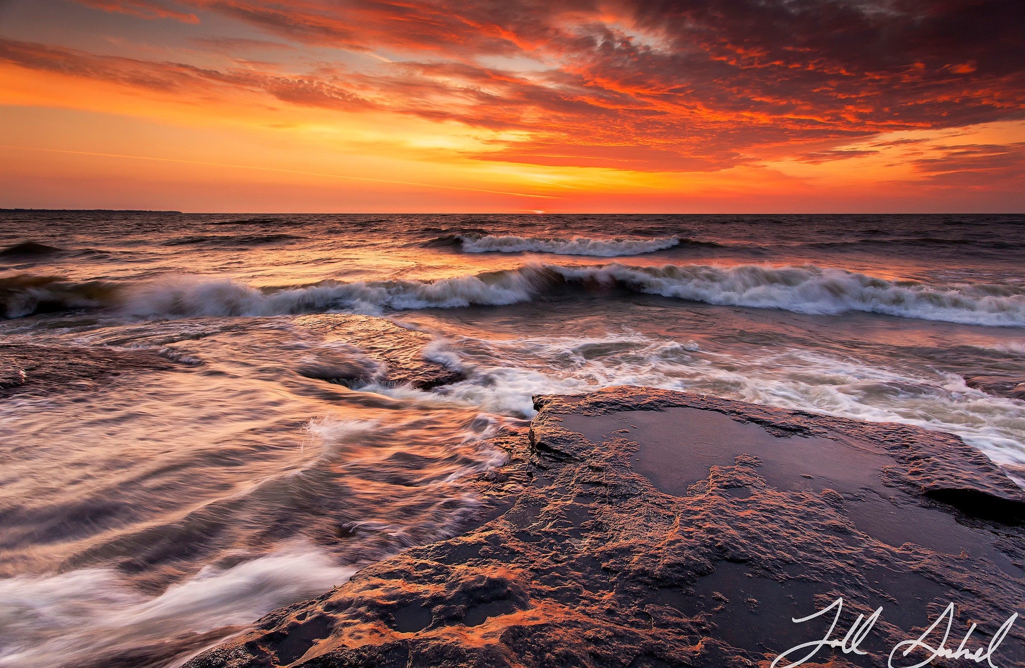 Download mobile wallpaper Sunset, Earth, Seashore for free.