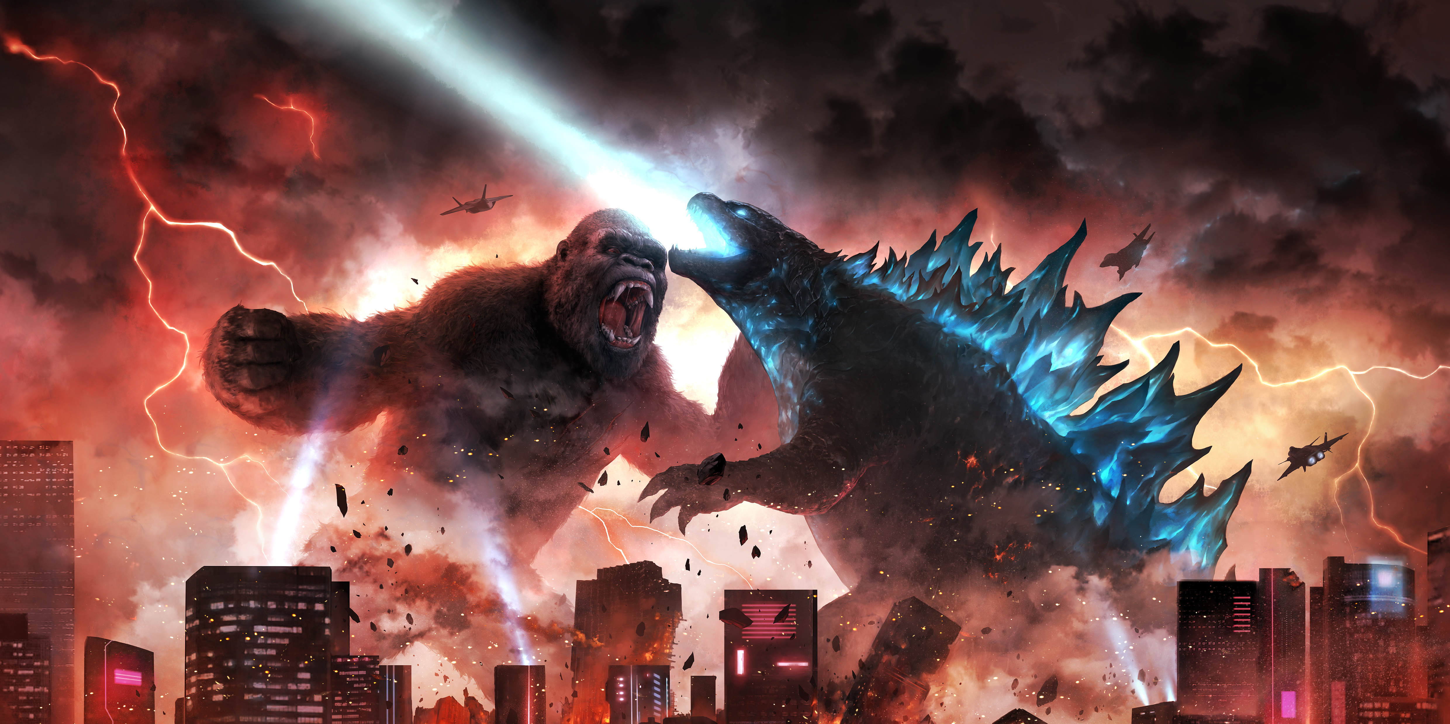 Meilleurs fonds d'écran Godzilla Contre Kong pour l'écran du téléphone