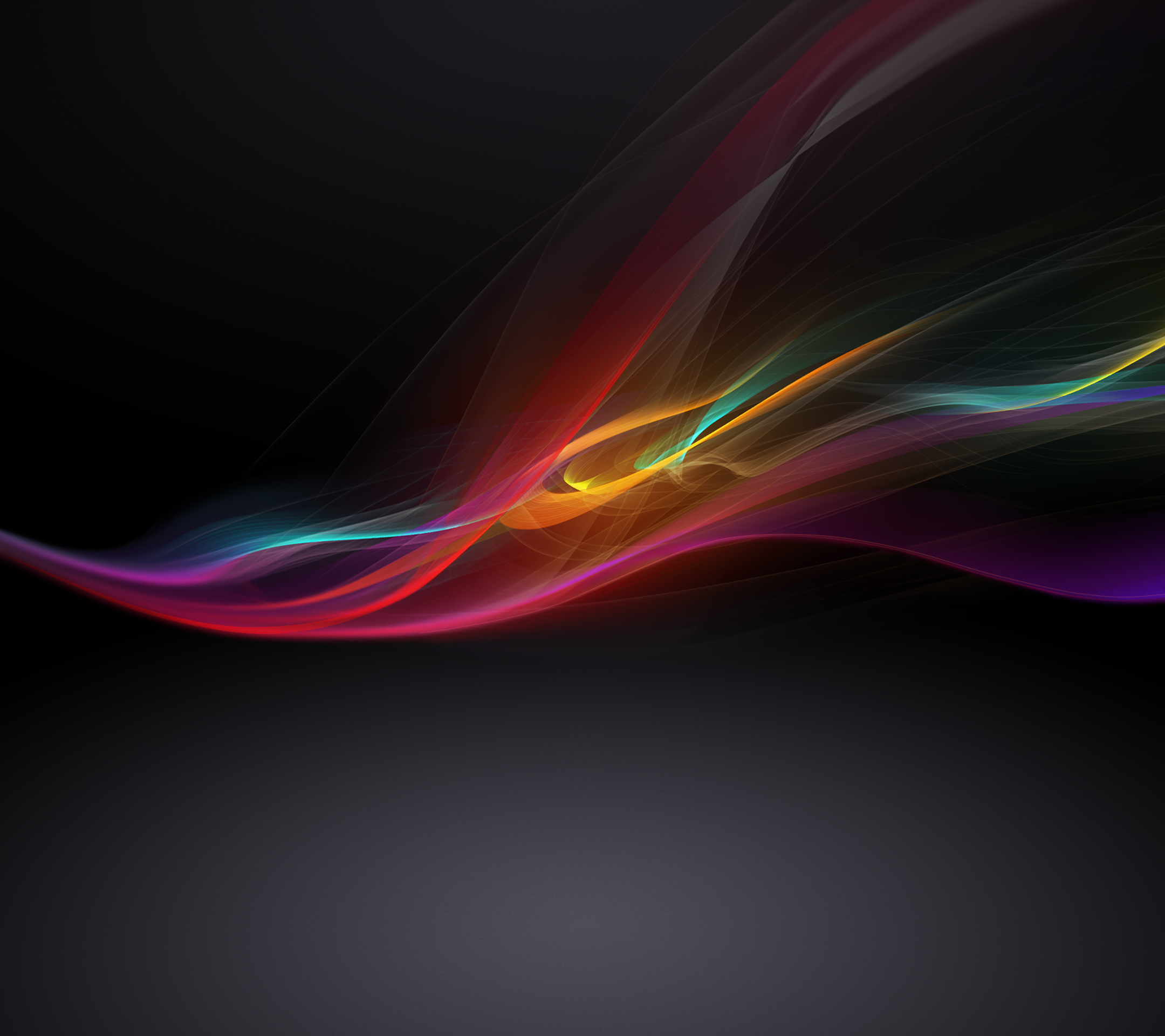 abstract, black, background, rainbow HD wallpaper