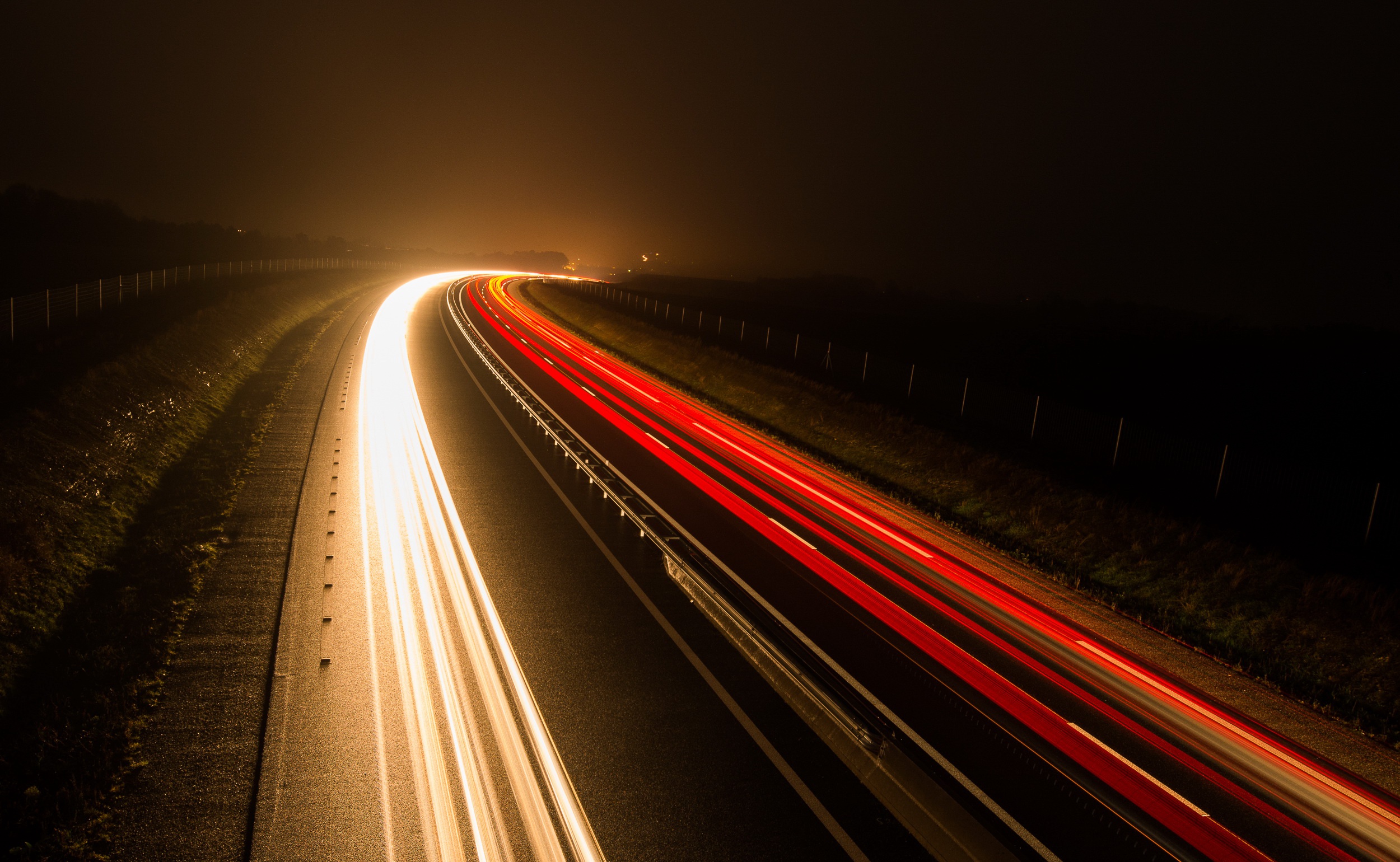 Free download wallpaper Night, Light, Road, Photography, Time Lapse on your PC desktop
