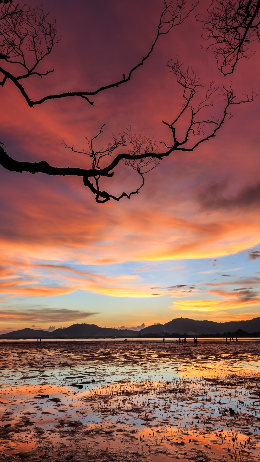 Download mobile wallpaper Landscape, Nature, Sunset, Sky, Earth, Cloud for free.