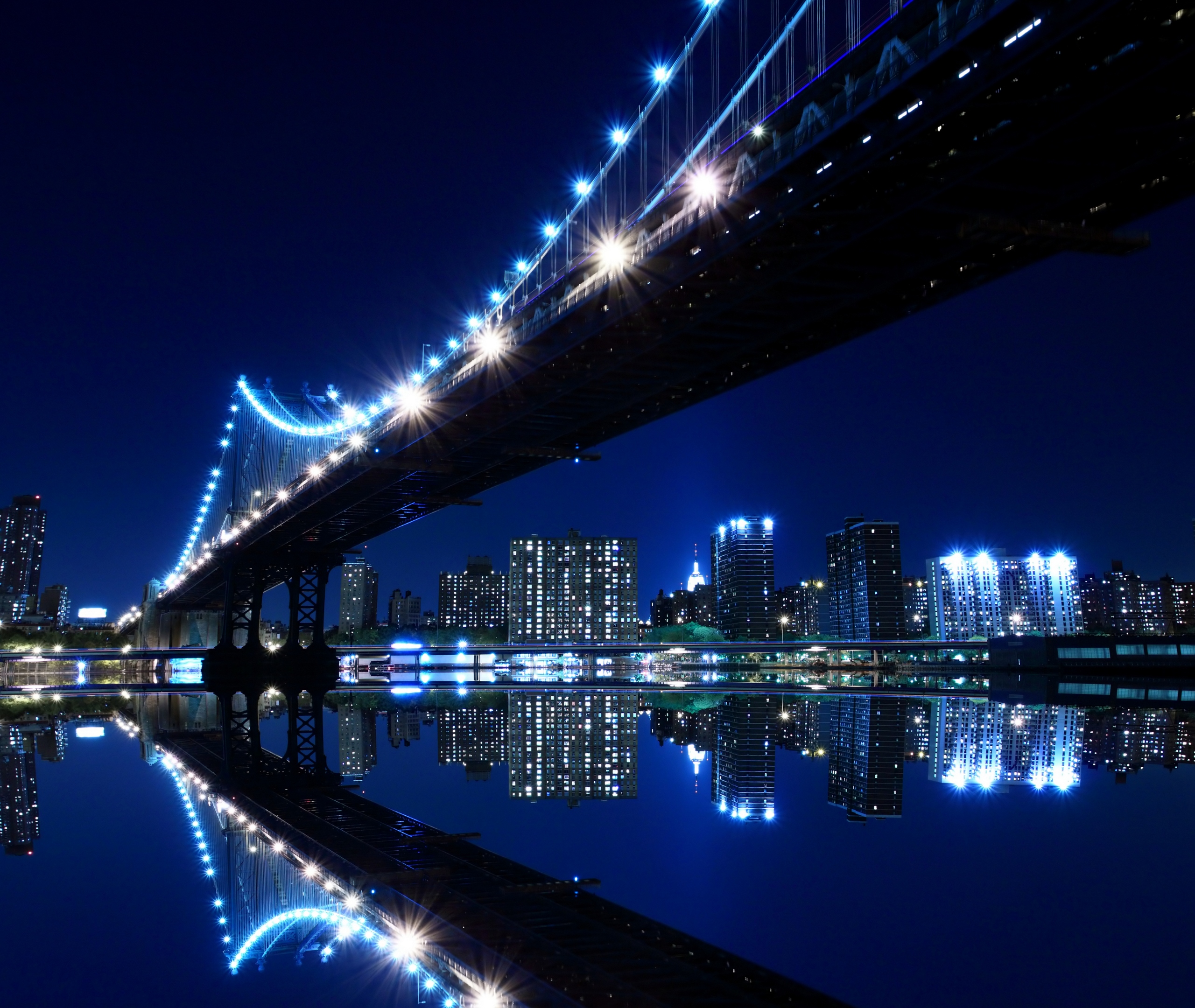 Скачать обои Манхэттенский Мост на телефон бесплатно