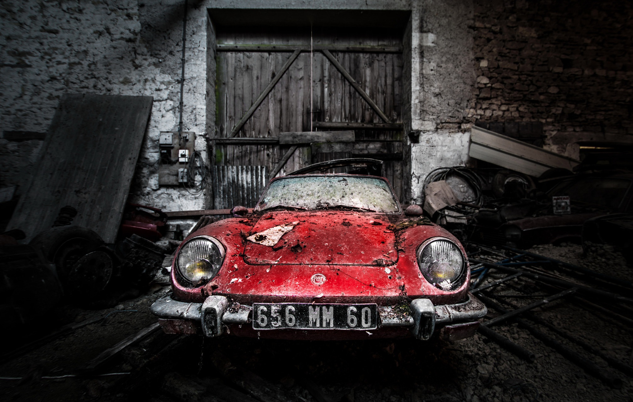 Download mobile wallpaper Fiat, Wreck, Vehicles for free.