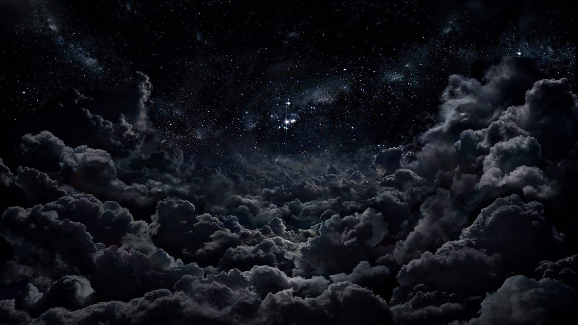 Скачать картинку Небо, Звезды, Ночь, Облака, Земля/природа в телефон бесплатно.