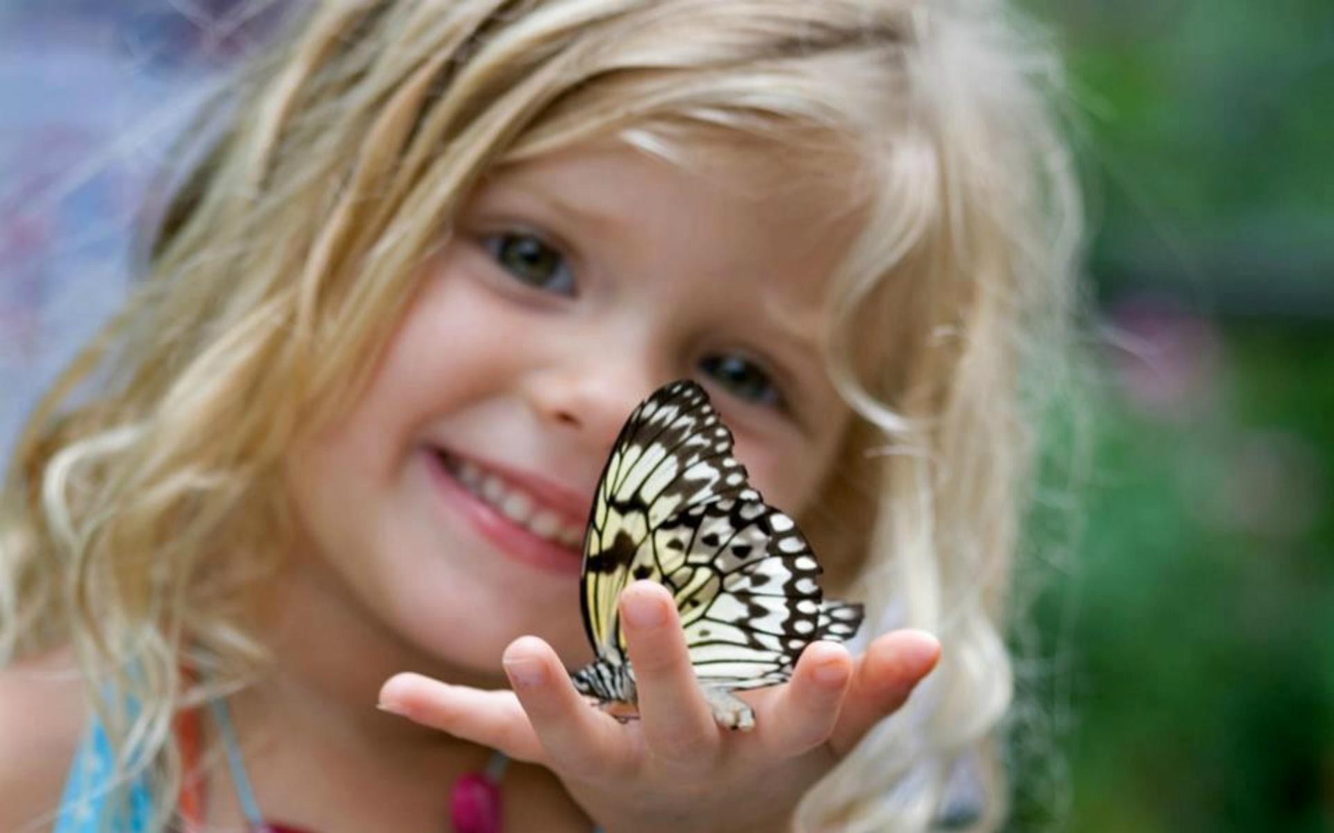 Download mobile wallpaper Butterfly, Child, Photography for free.
