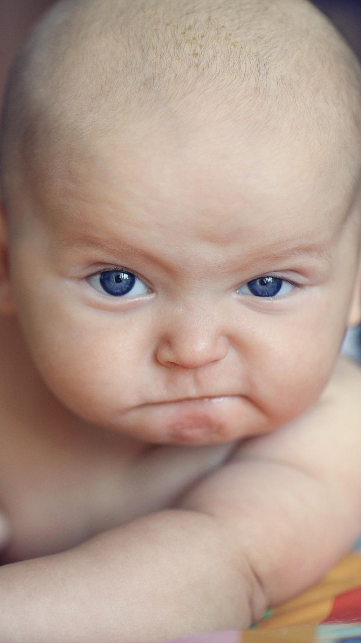 Handy-Wallpaper Fotografie, Blaue Augen, Baby kostenlos herunterladen.