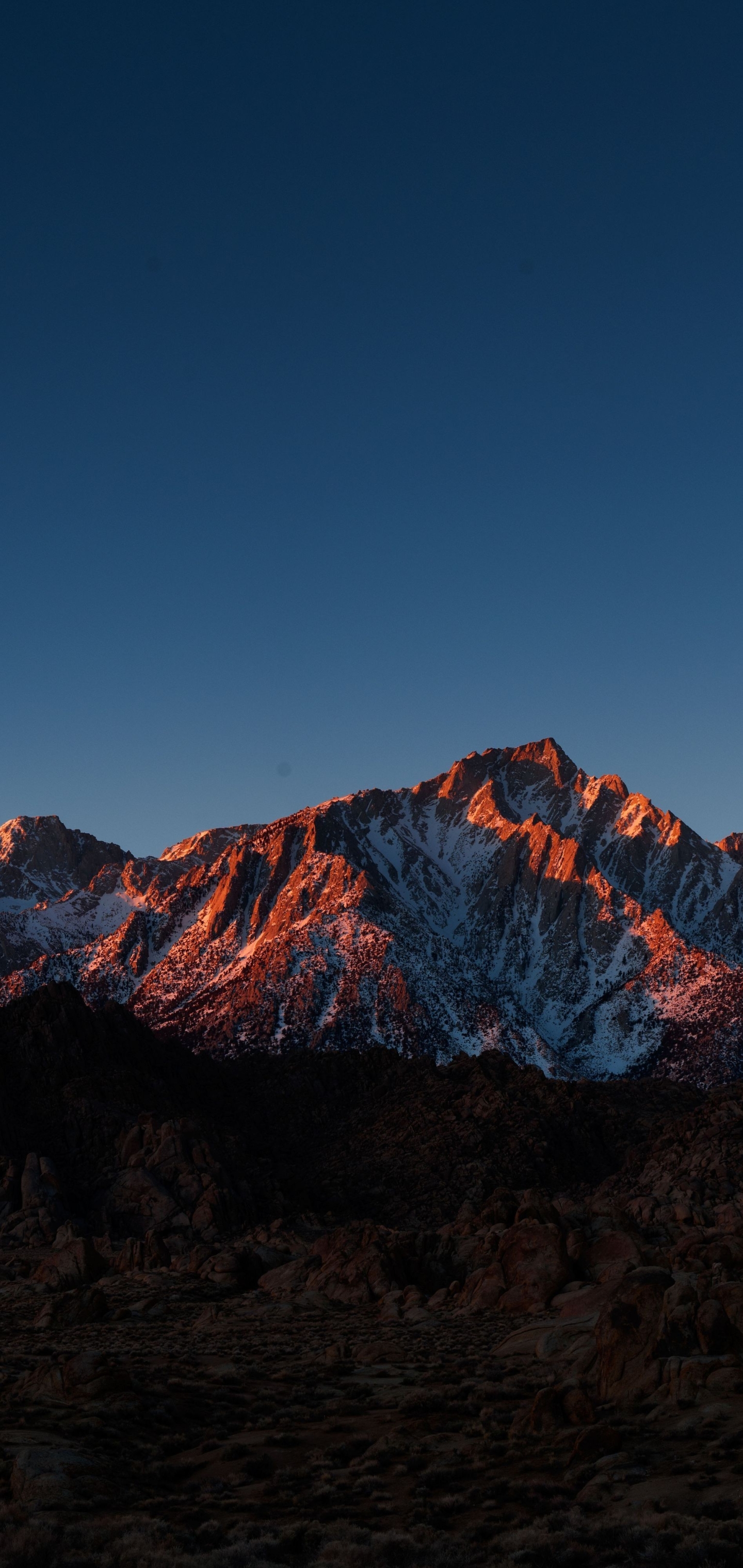 Free download wallpaper Sunset, Mountains, Moon, Mountain, Earth on your PC desktop