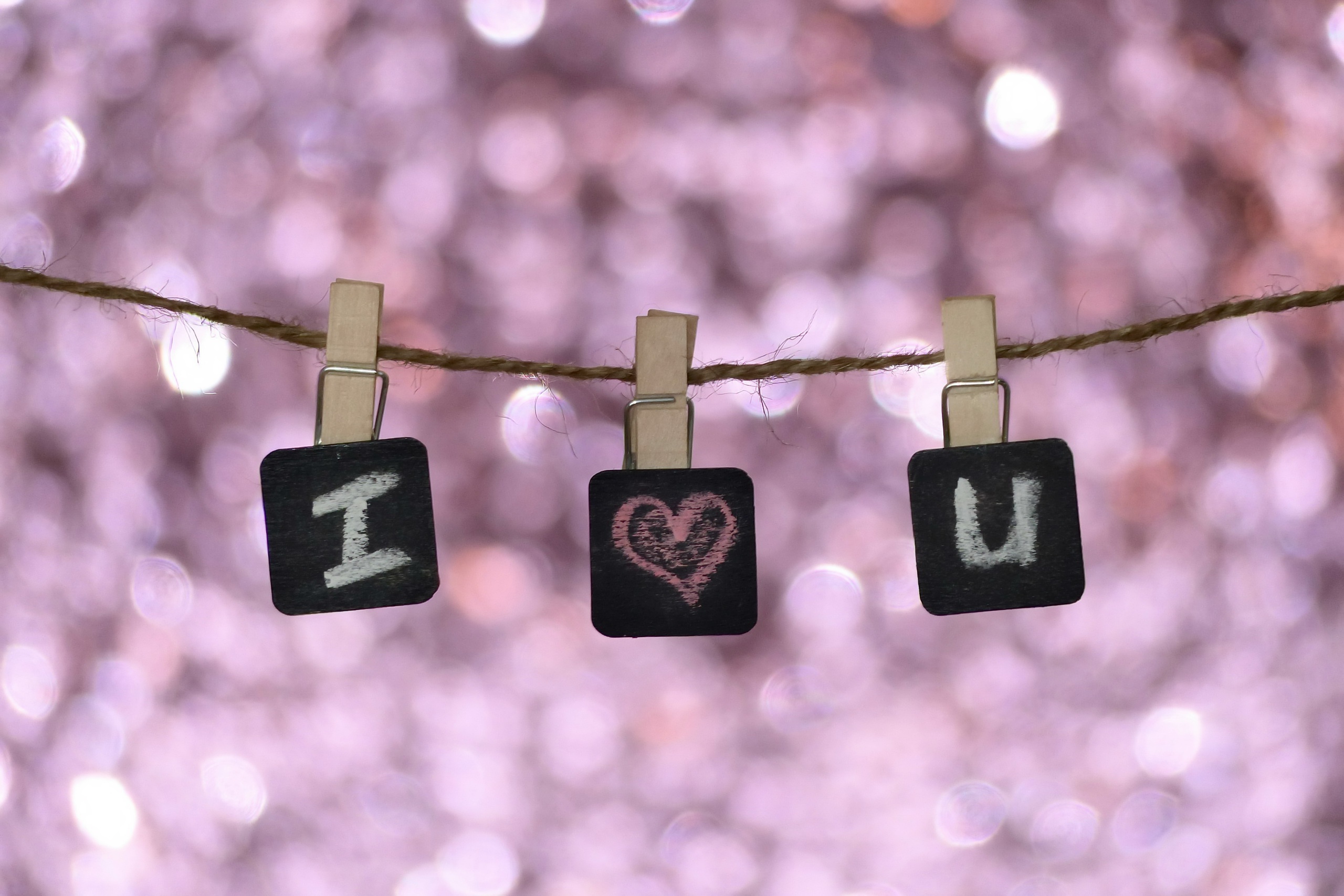 Download mobile wallpaper Pink, Love, Bokeh, Photography for free.