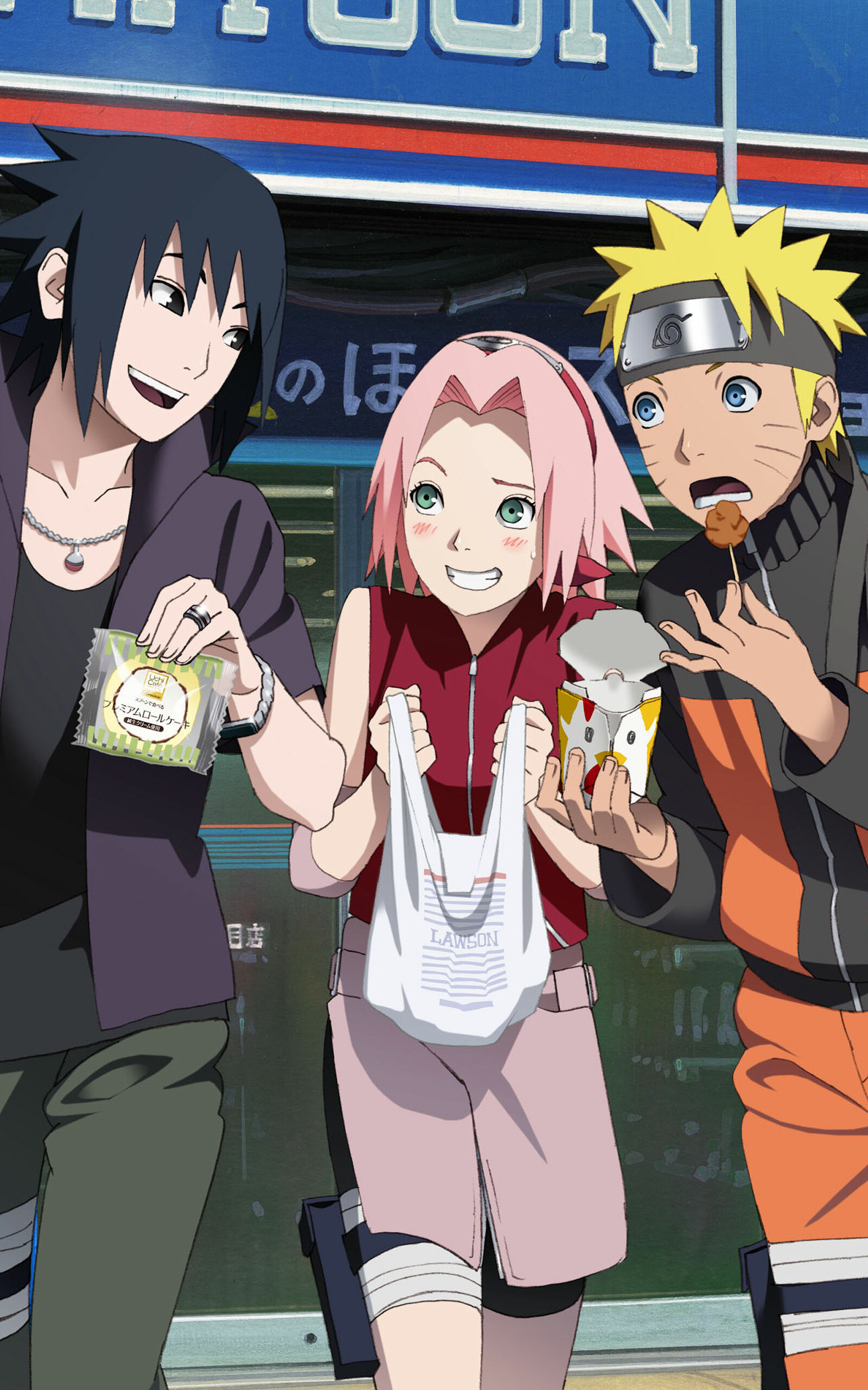 Download mobile wallpaper Anime, Naruto, Sasuke Uchiha, Sakura Haruno, Naruto Uzumaki for free.