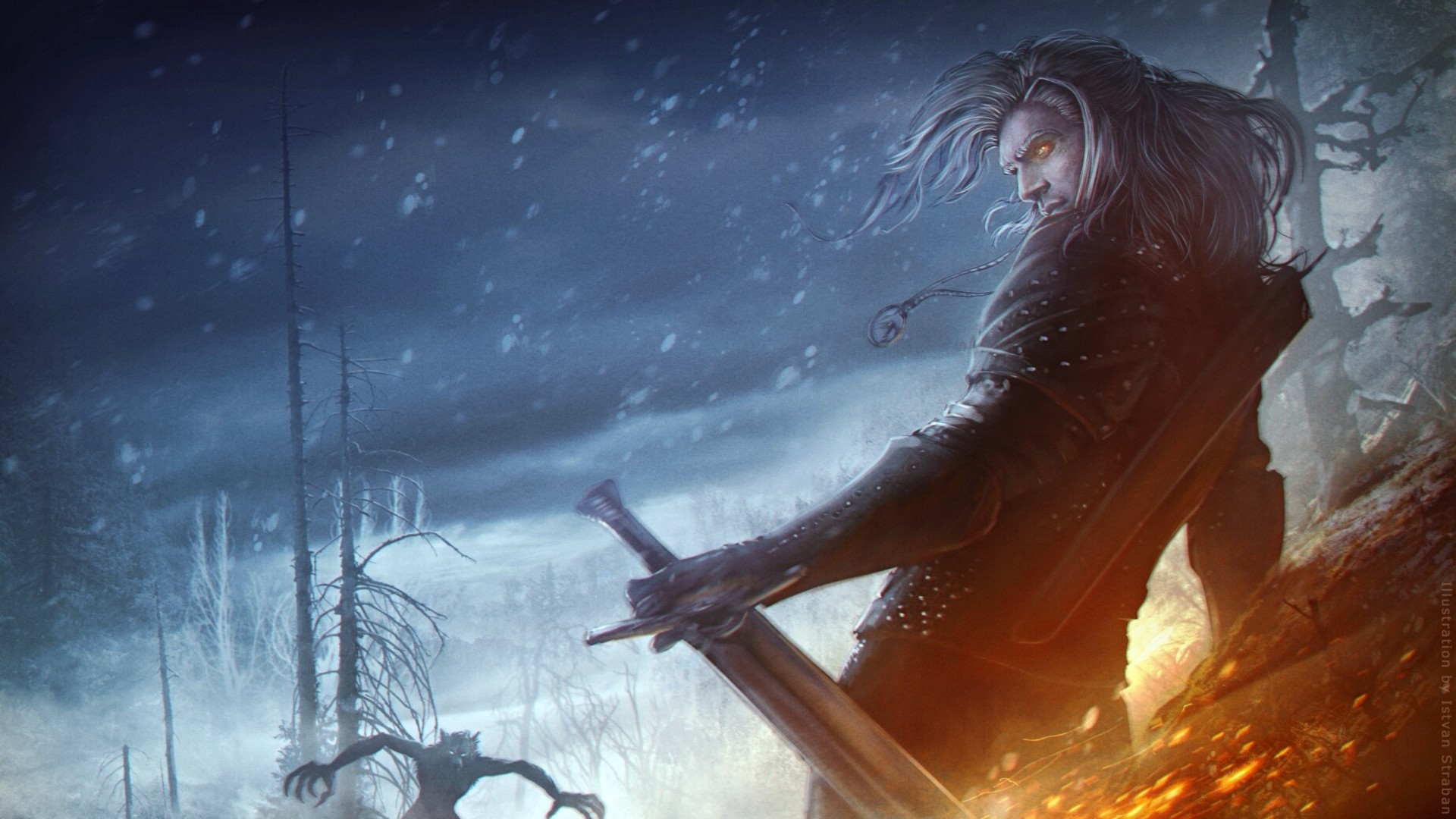 Laden Sie das Krieger, Fernsehserien, Geralt Von Riva, The Witcher-Bild kostenlos auf Ihren PC-Desktop herunter