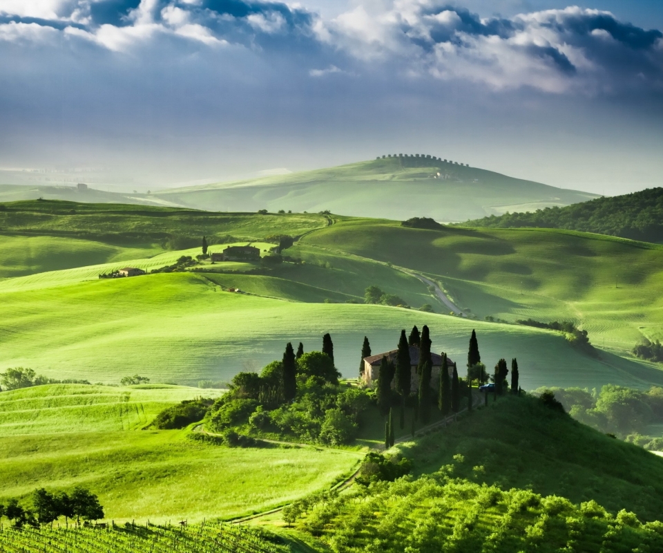 Скачать картинку Пейзаж, Италия, Фотографии, Тоскана в телефон бесплатно.