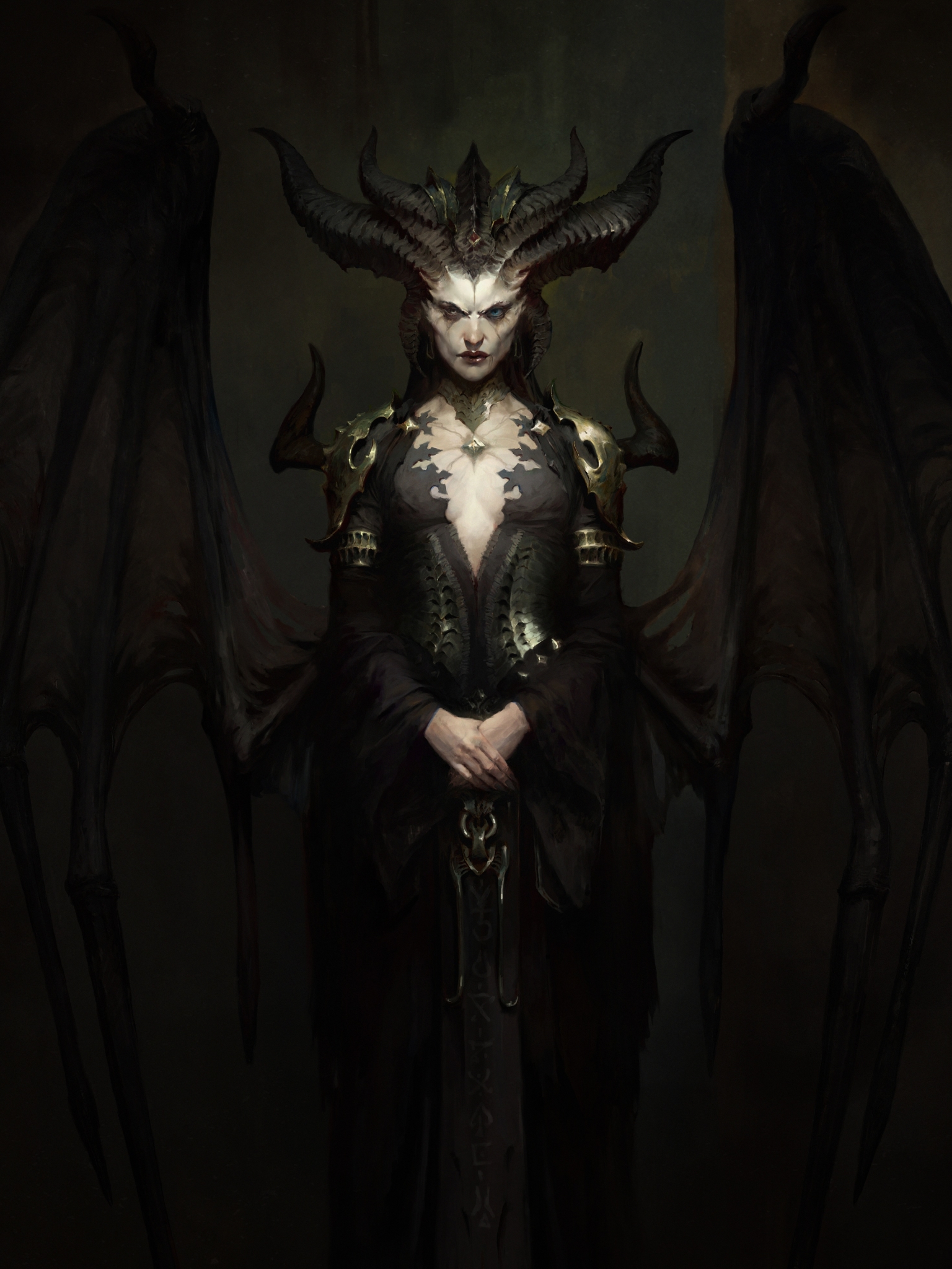 Download mobile wallpaper Horns, Demon, Video Game, Diablo Iv, Lilith (Diablo) for free.