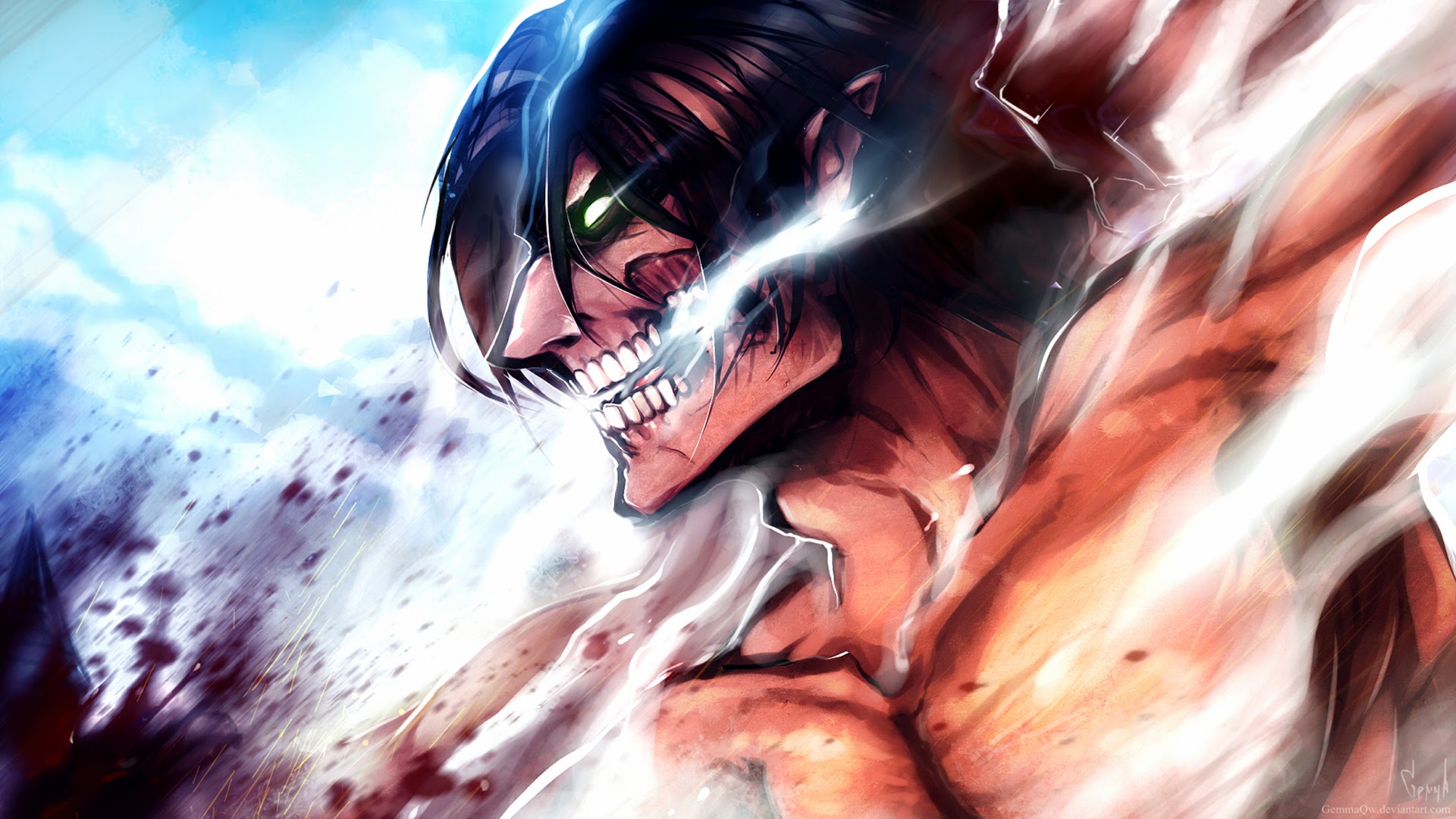 Handy-Wallpaper Animes, Eren Jäger, Attack On Titan kostenlos herunterladen.