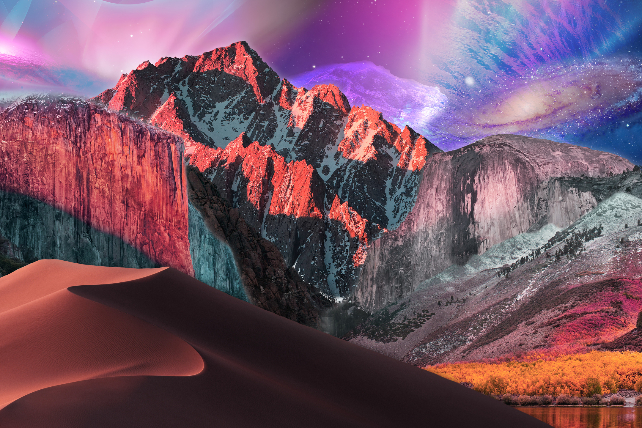 Free download wallpaper Landscape, Apple, Mountain, Technology on your PC desktop
