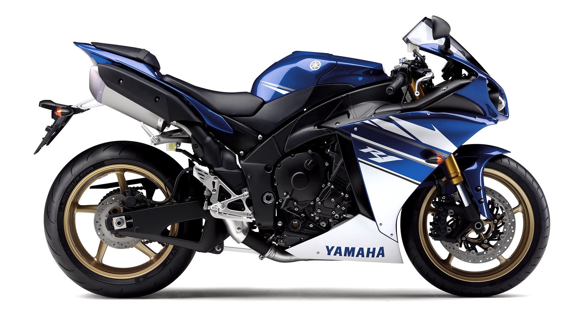 motorcycles, yamaha, blue, motobike, motorbike, yamaha r1