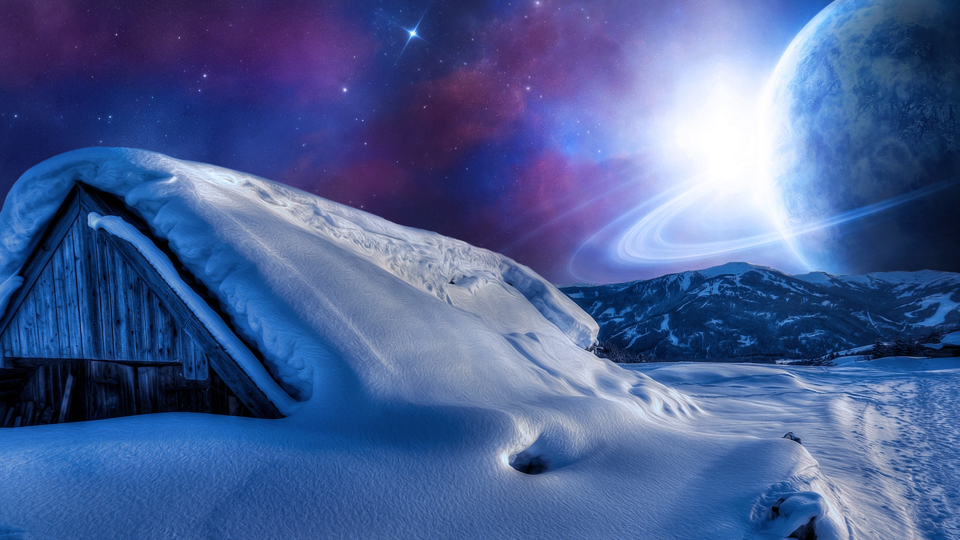 Handy-Wallpaper Landschaft, Science Fiction kostenlos herunterladen.