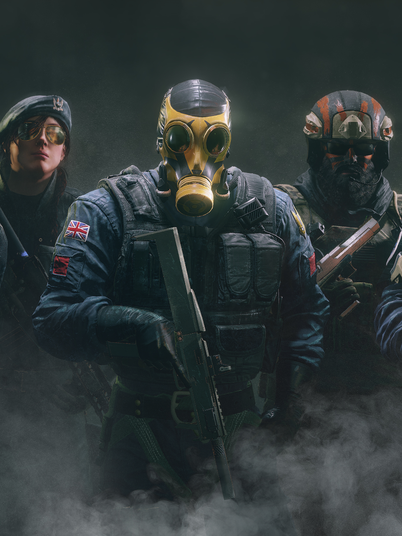 Download mobile wallpaper Gas Mask, Video Game, Tom Clancy's Rainbow Six: Siege, Smoke (Tom Clancy's Rainbow Six: Siege), Doc (Tom Clancy's Rainbow Six: Siege), Blackbeard (Tom Clancy's Rainbow Six: Siege) for free.