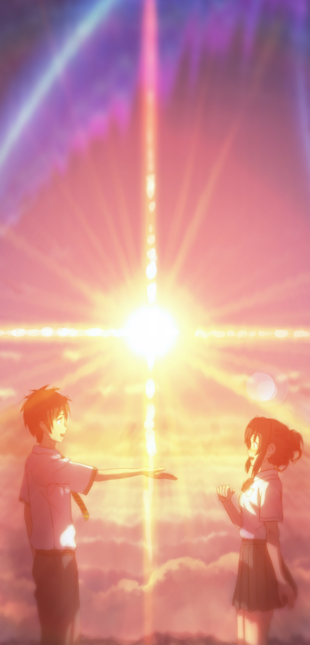 Download mobile wallpaper Anime, Your Name, Kimi No Na Wa, Mitsuha Miyamizu, Taki Tachibana for free.