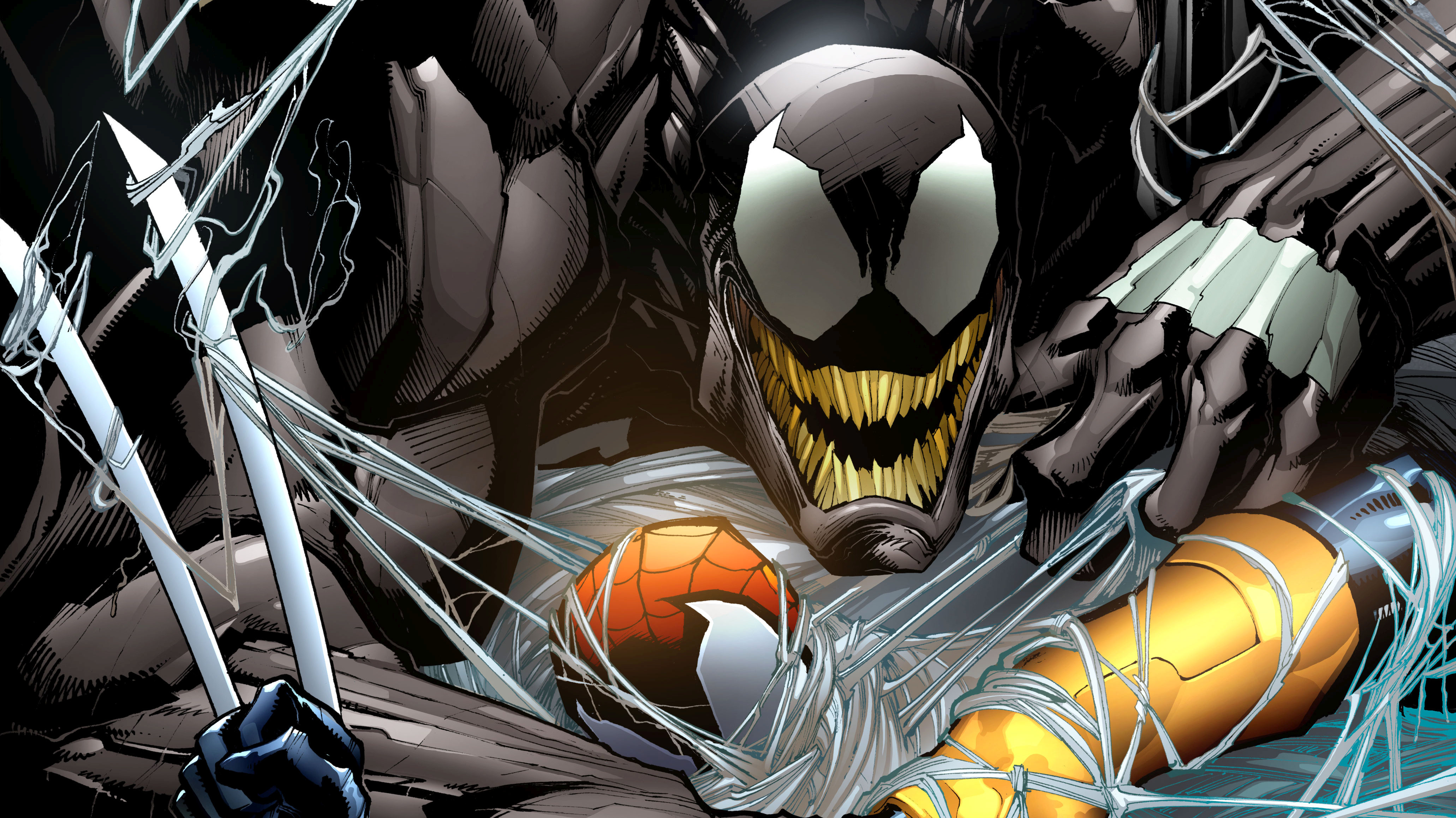 Baixar papel de parede para celular de Homem Aranha, História Em Quadrinhos, Venom gratuito.