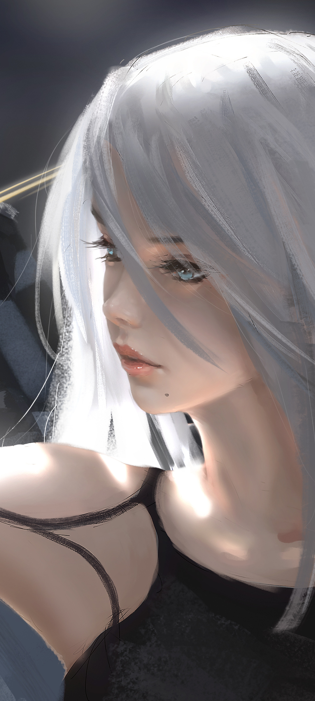 Download mobile wallpaper Video Game, White Hair, Nier: Automata, Yorha Type A No 2 for free.