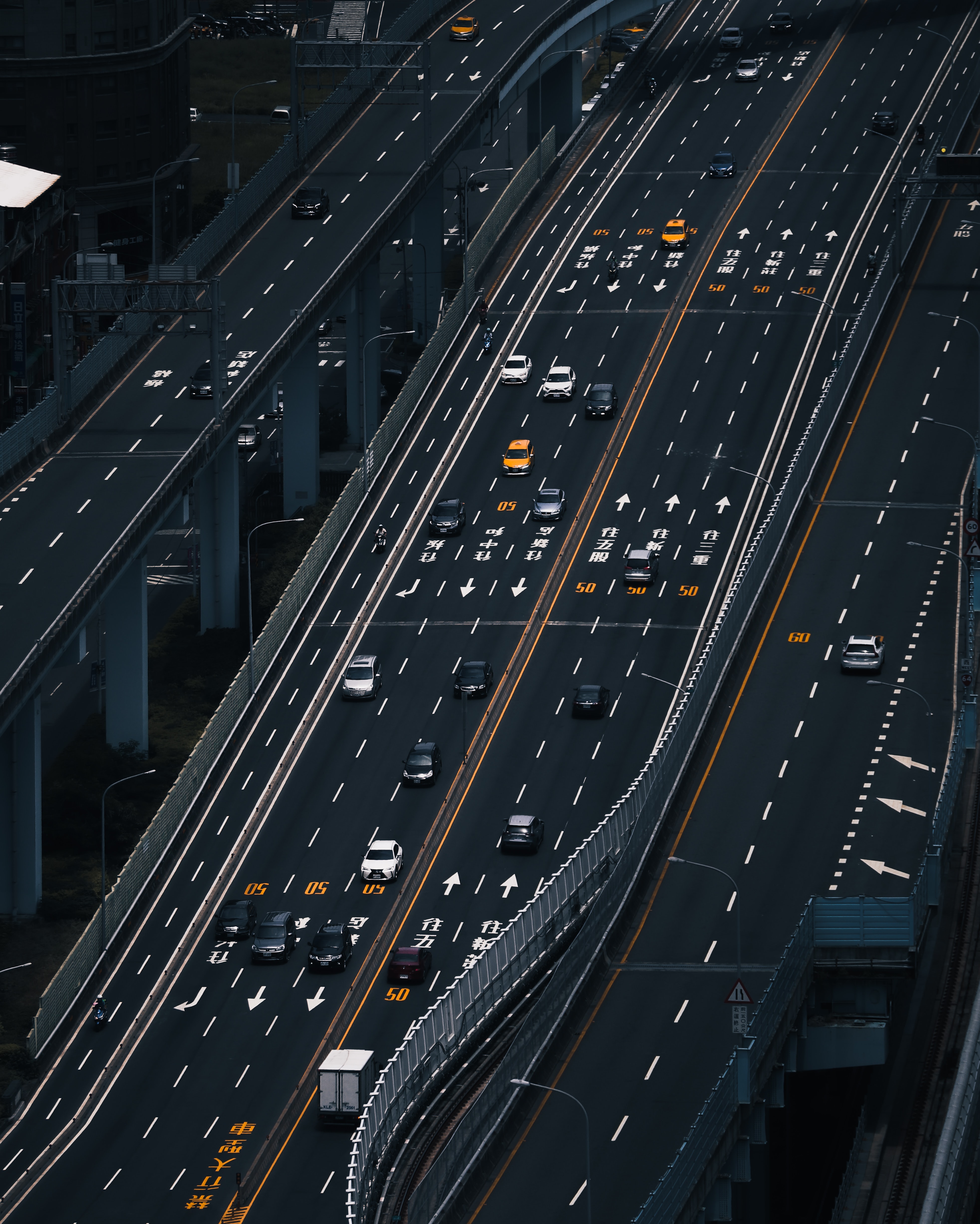 Free download wallpaper Road, Markup, Cars, City, View From Above on your PC desktop