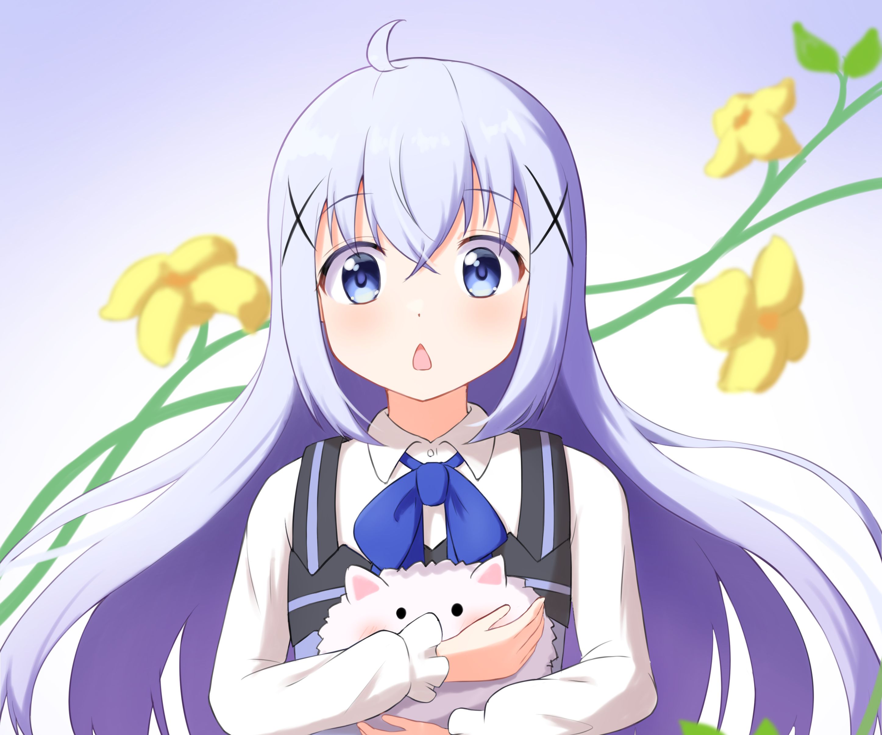 Laden Sie das Animes, Chino Kafu, Gochuumon Wa Usagi Desu Ka?, Tippy (Ist Die Bestellung Ein Kaninchen)-Bild kostenlos auf Ihren PC-Desktop herunter
